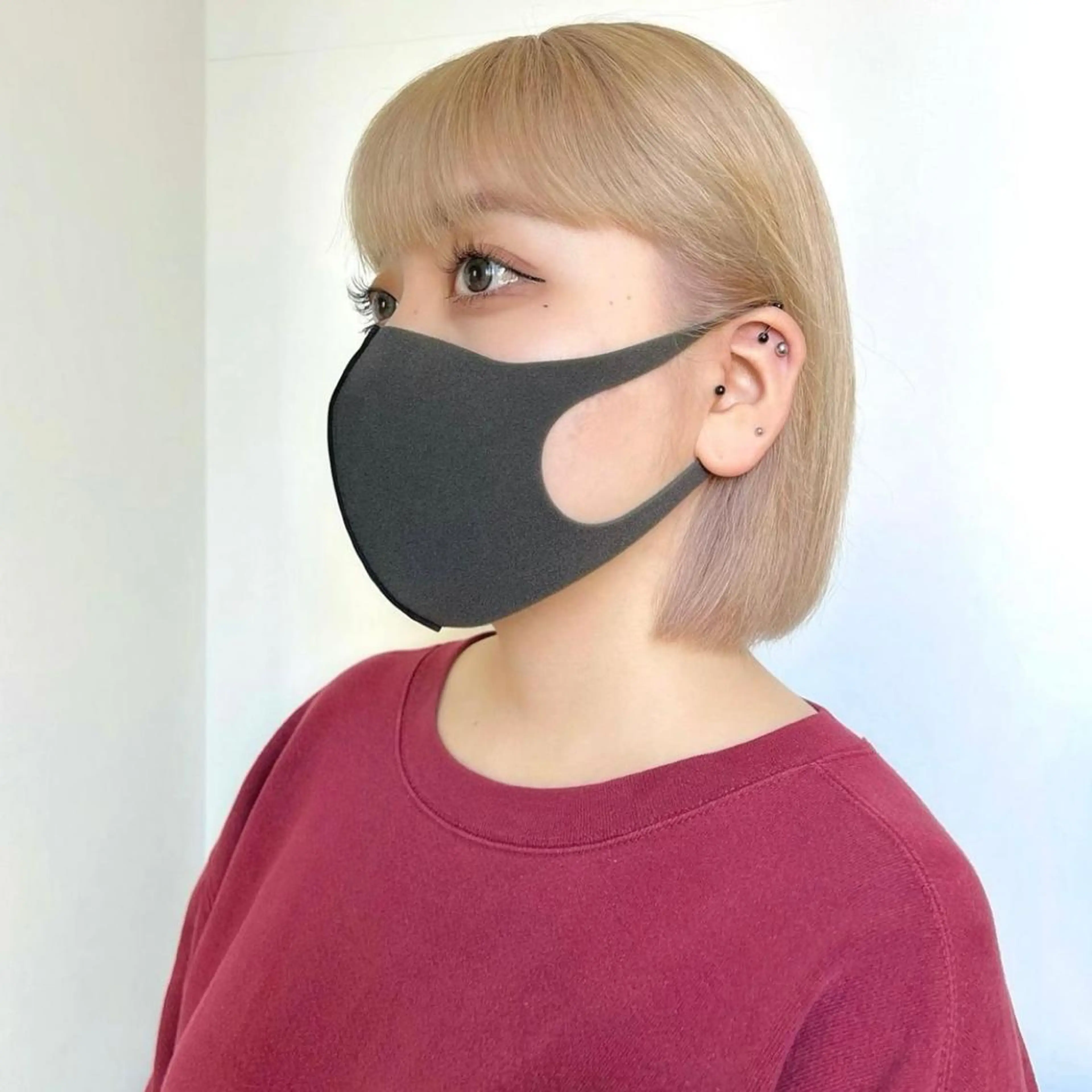 ショート カラー ブロンド ホワイトブロンド 韓国ヘア /男女☘️ 細江 美紅のヘアスタイル