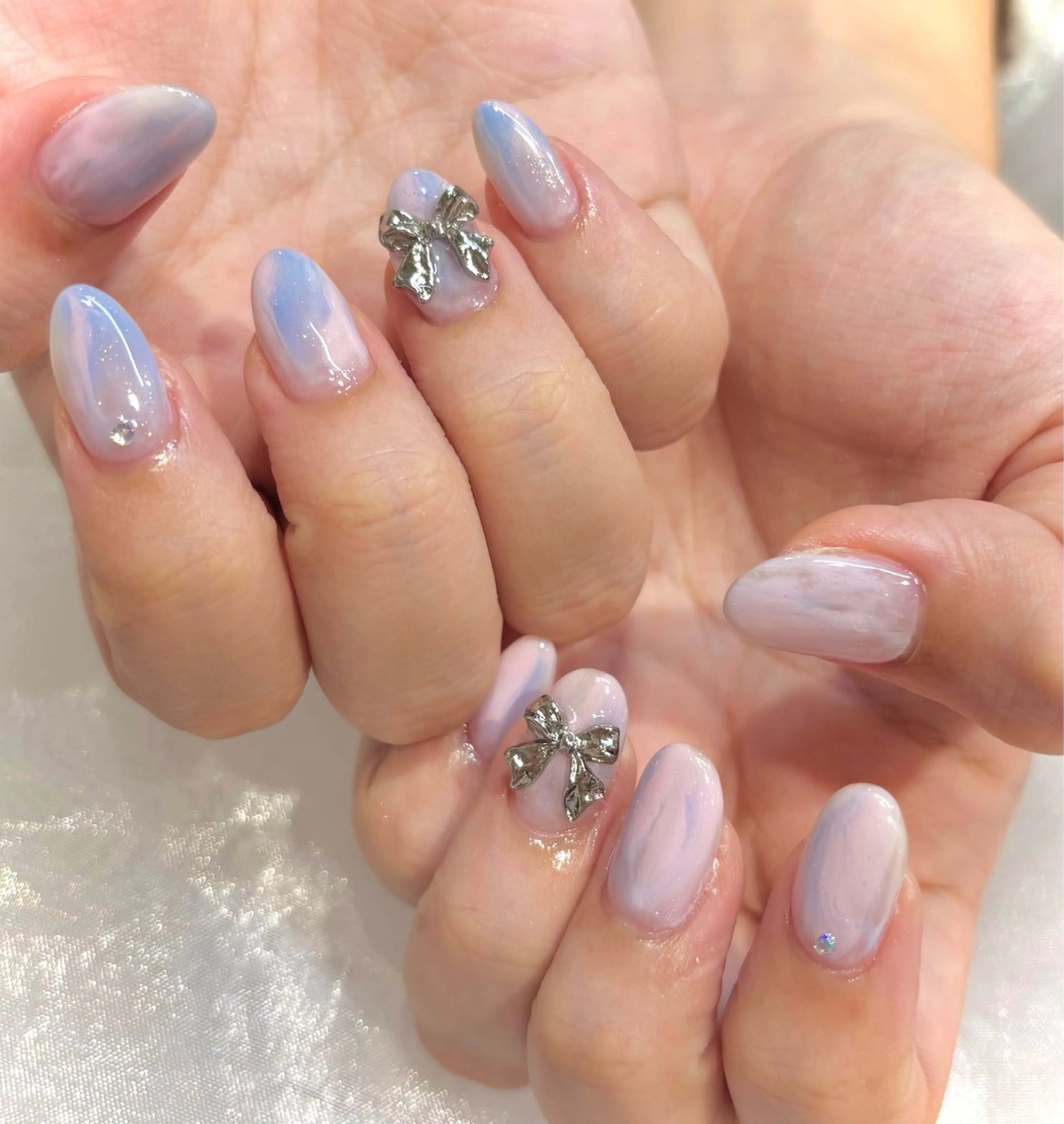 ネイル クリアネイル ハンドネイル 橋元 珠梨のネイルデザイン