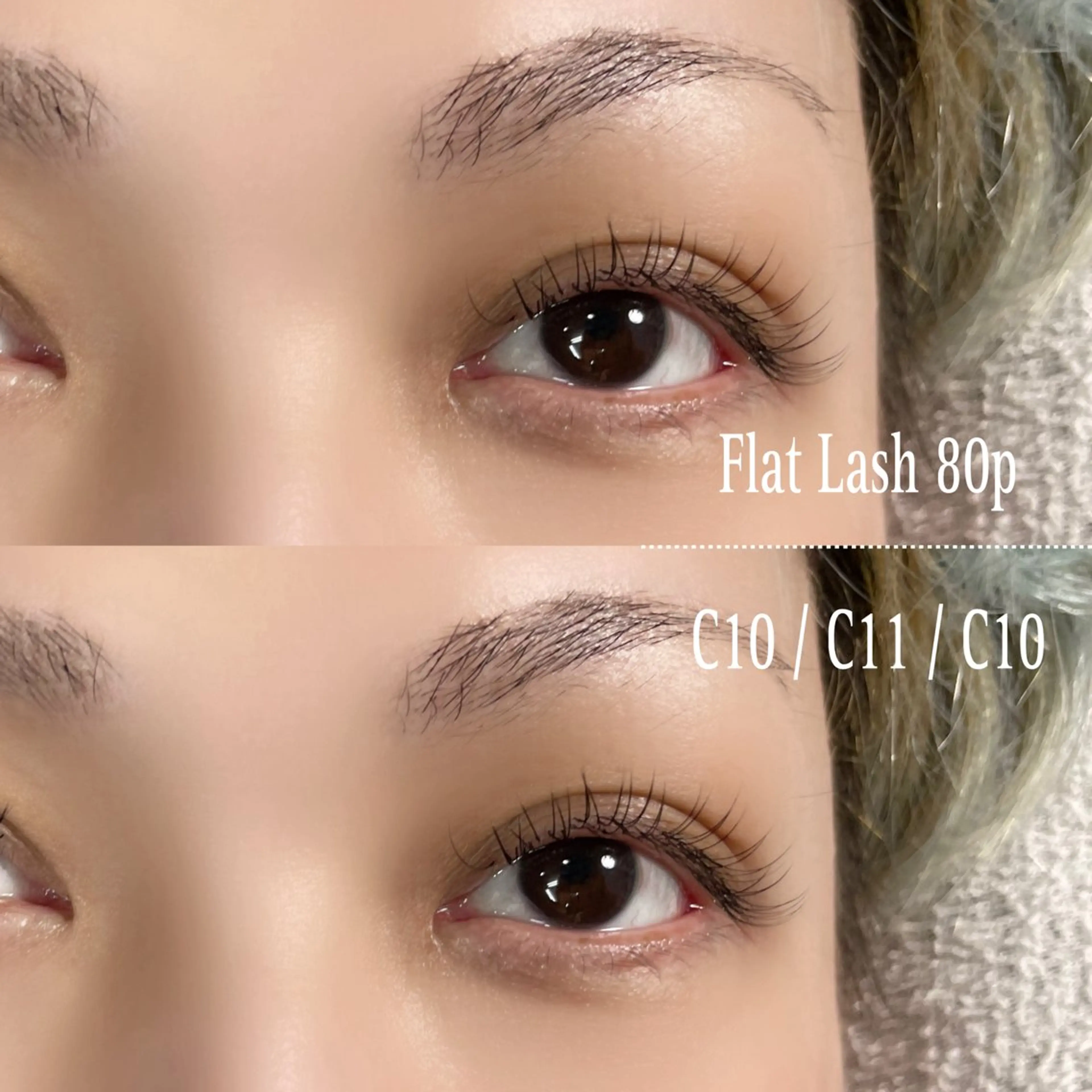 マツエク・マツパ キュート フラットラッシュ マツエク 美容室 るーじゅ/しいの木台のマツエク・マツパデザイン