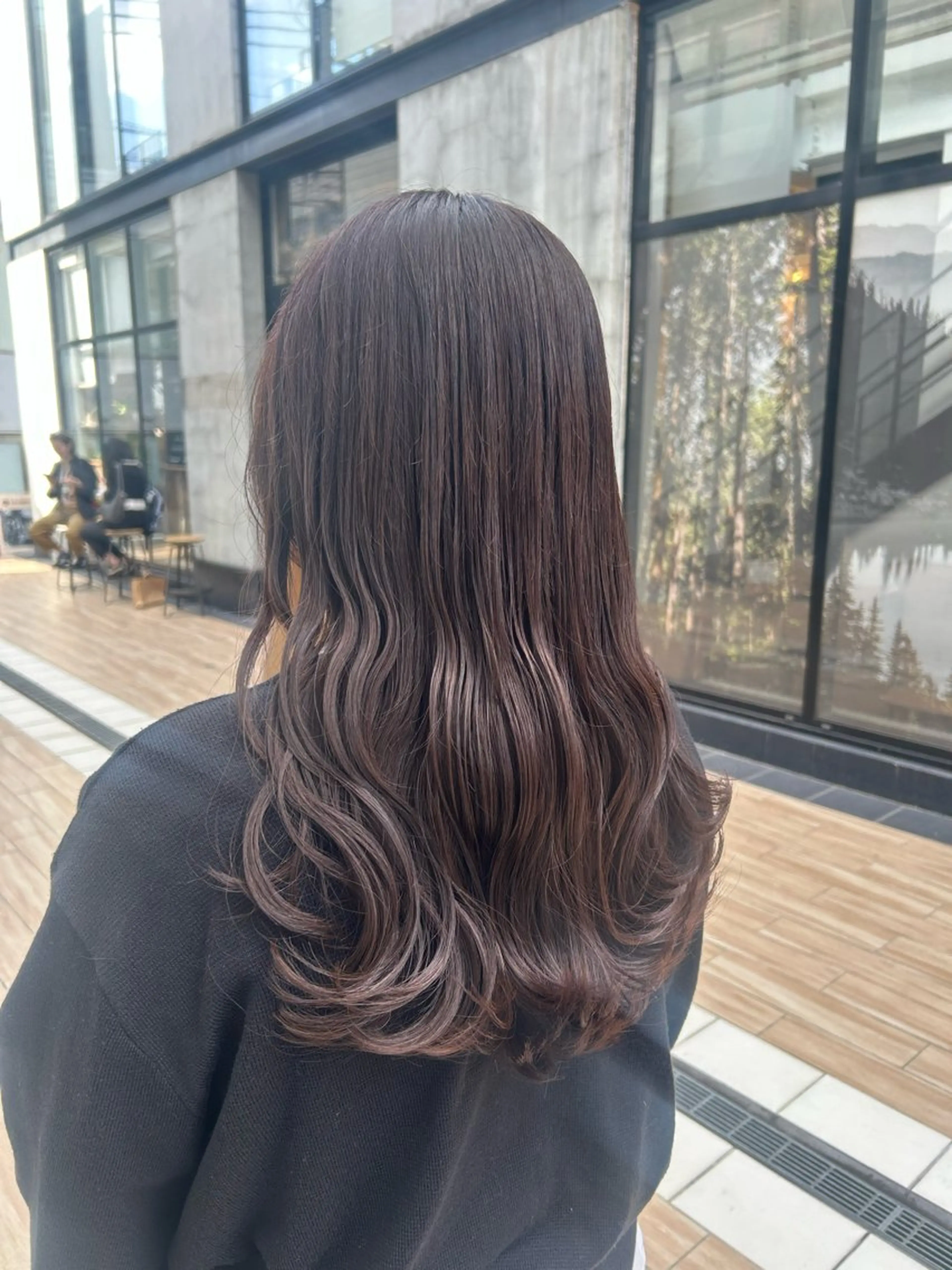 ロング カラー ヘアアレンジ ヘアカラー トリートメント yuka .のヘアスタイル