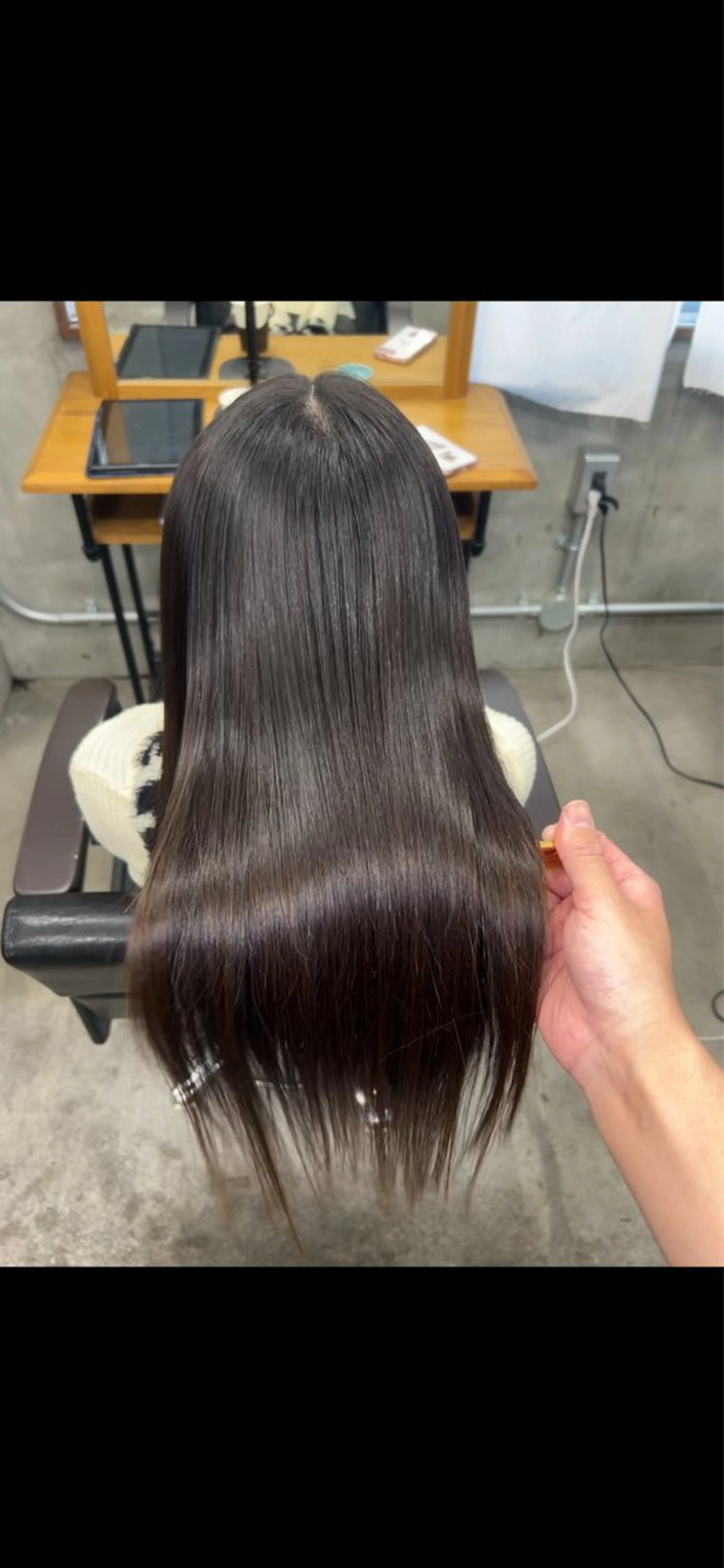 ロング 縮毛矯正 トリートメント 🌟髪質改善と艶 ✨相場つかさのヘアスタイル