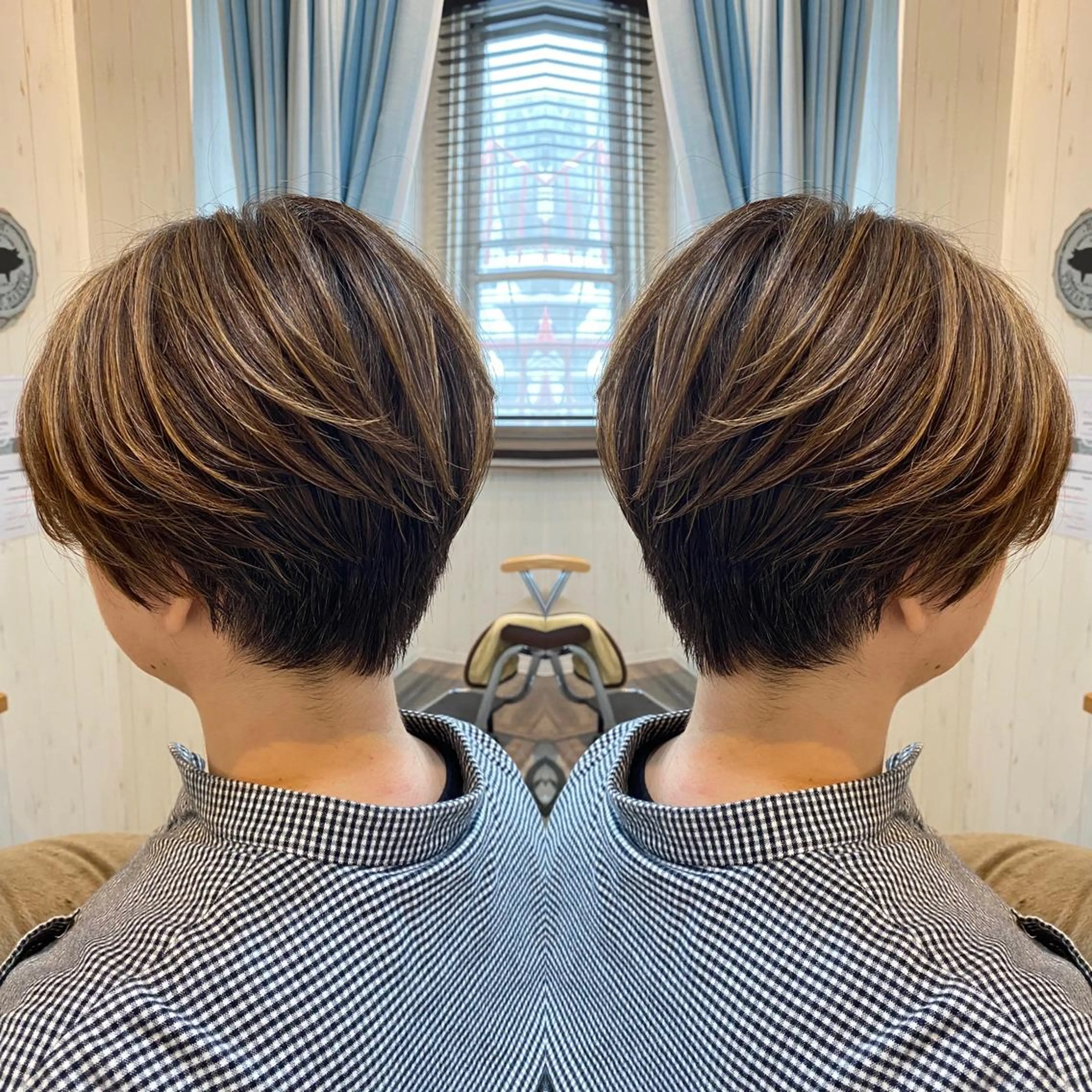 ショート カラー [店長]加地 峻のヘアスタイル