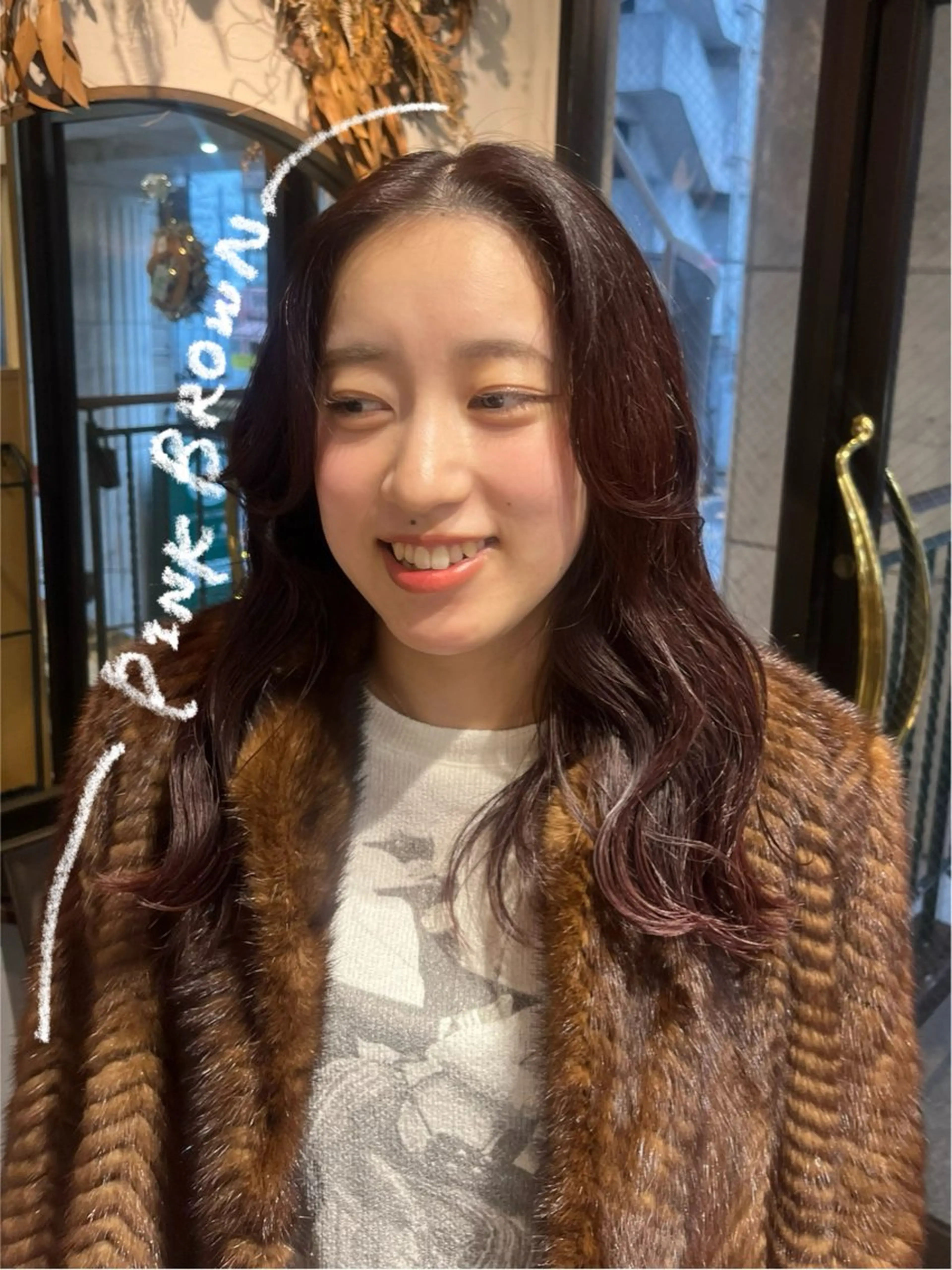 カラー 🤎透明感ツヤカラー Chinatsu🤎のヘアスタイル