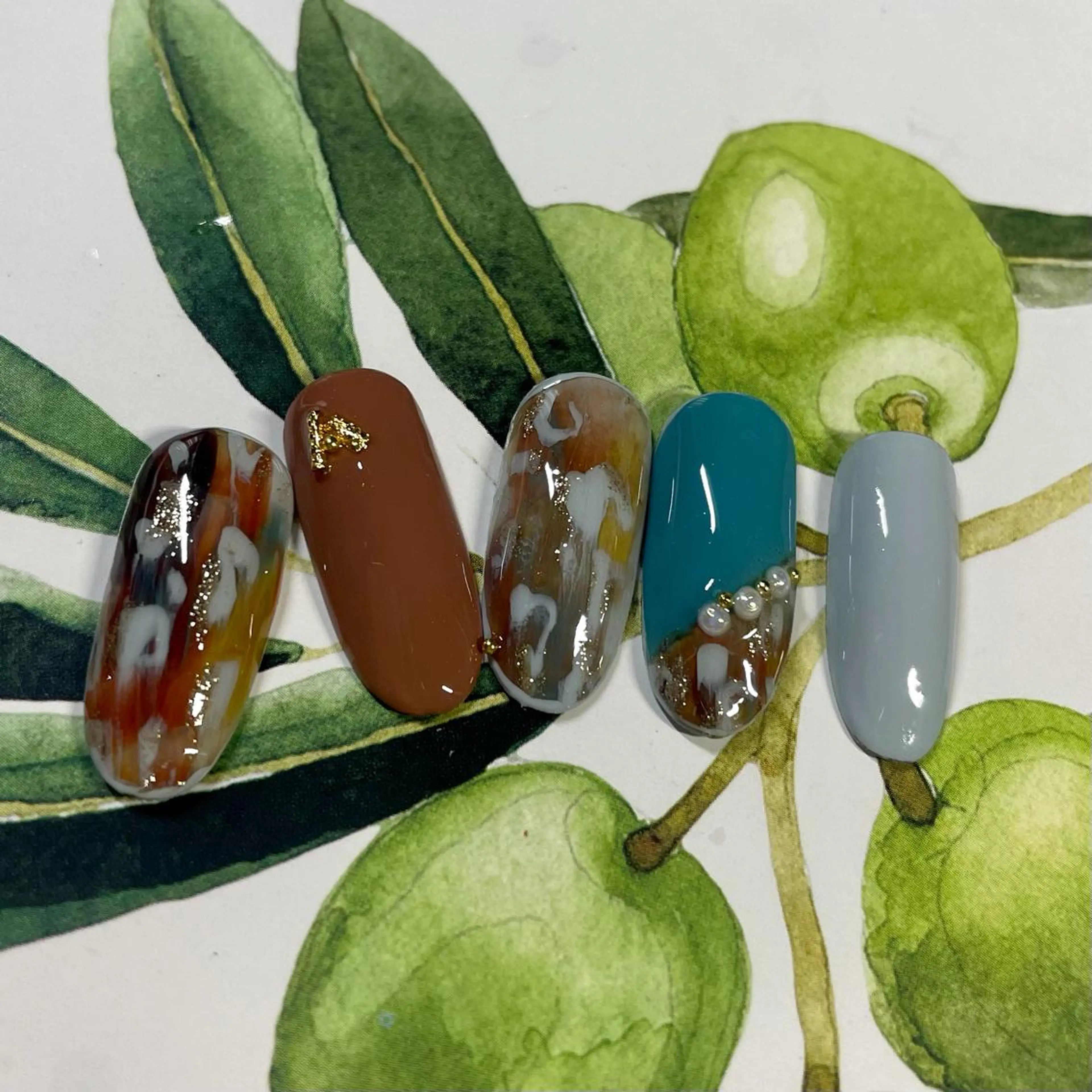 ネイル ニュアンスネイル 奥園 良恵のネイルデザイン