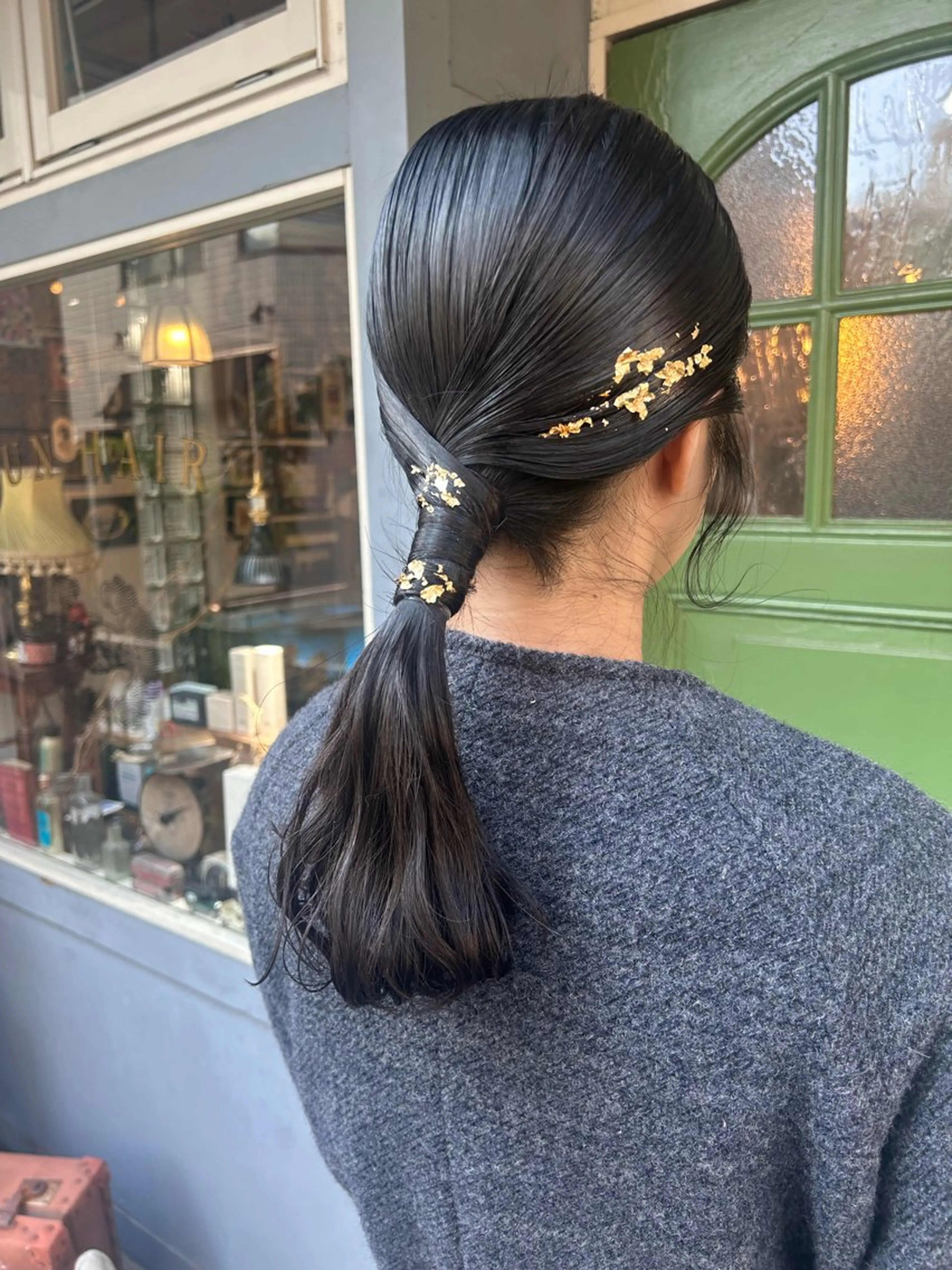 セミロング ヘアアレンジ ヘアセット 清水千優/パーマ/ メンズパーマのヘアスタイル