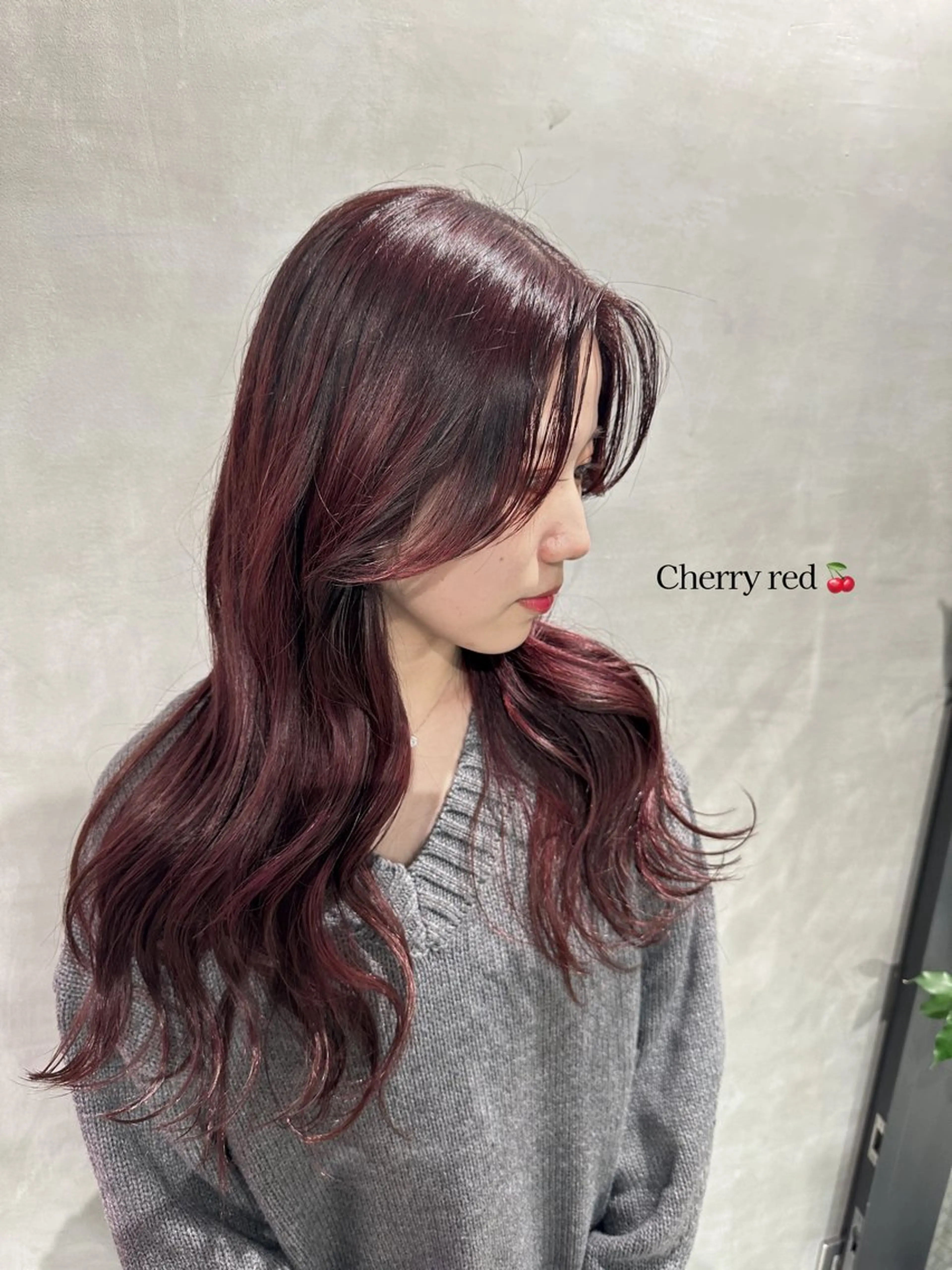 ロング カラー 銀座レイヤーカット ×シースルー前髪のヘアスタイル