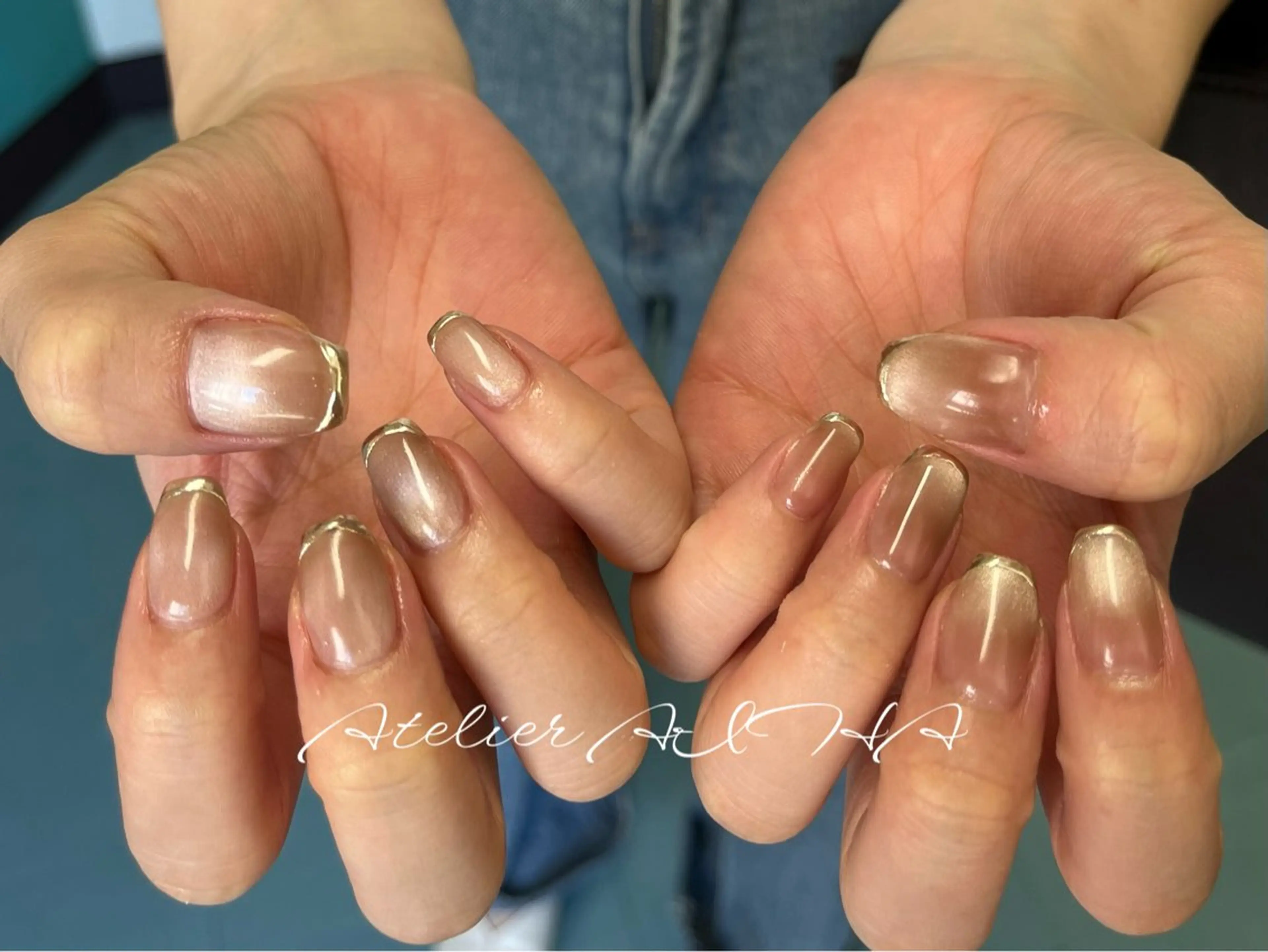 ミディアム ハンドネイル アトリエAIHA所属・アトリエAIHA★ フィルイン推奨サロンのネイルデザイン