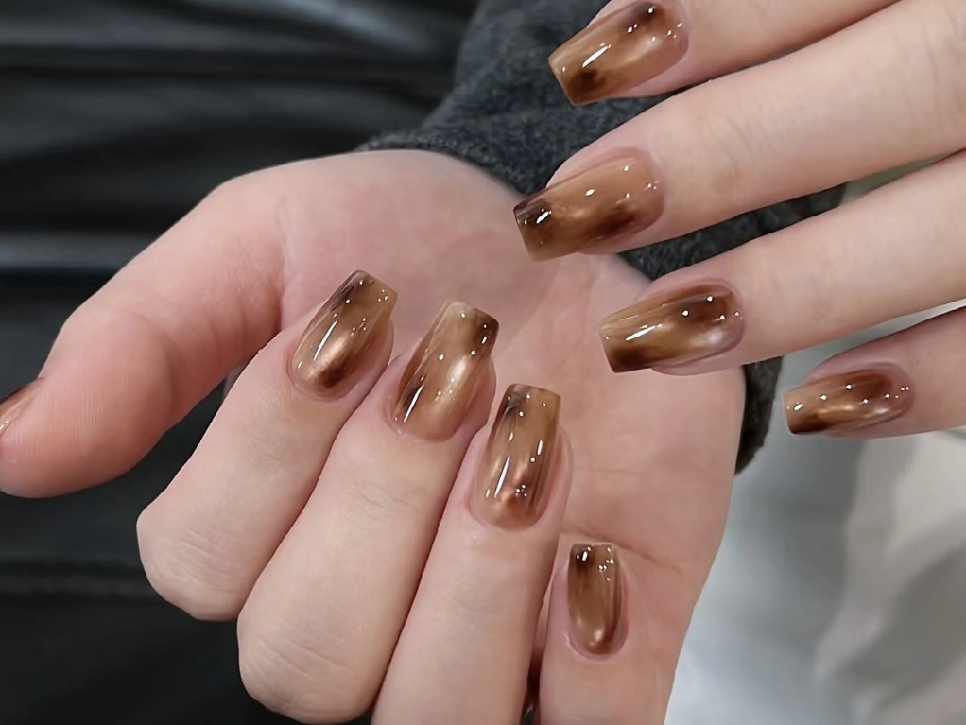 ネイル クリアネイル フラッシュネイル フットネイル フレンチネイル ジェルネイル ハンドネイル UM Nail Salonのネイルデザイン