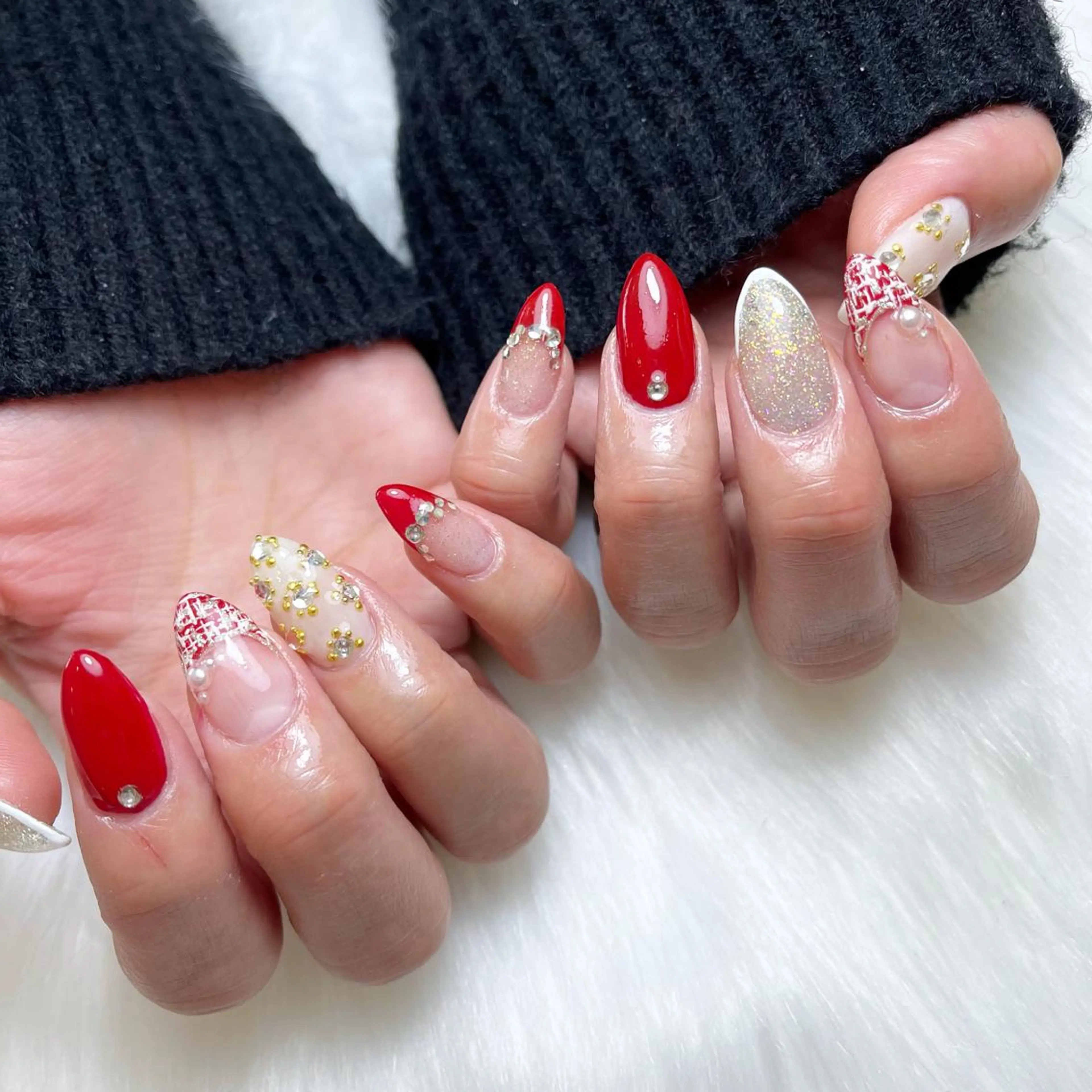 ネイル アートネイル ジェルネイル ニュアンスネイル 冬ネイル #Amin nail salonのネイルデザイン