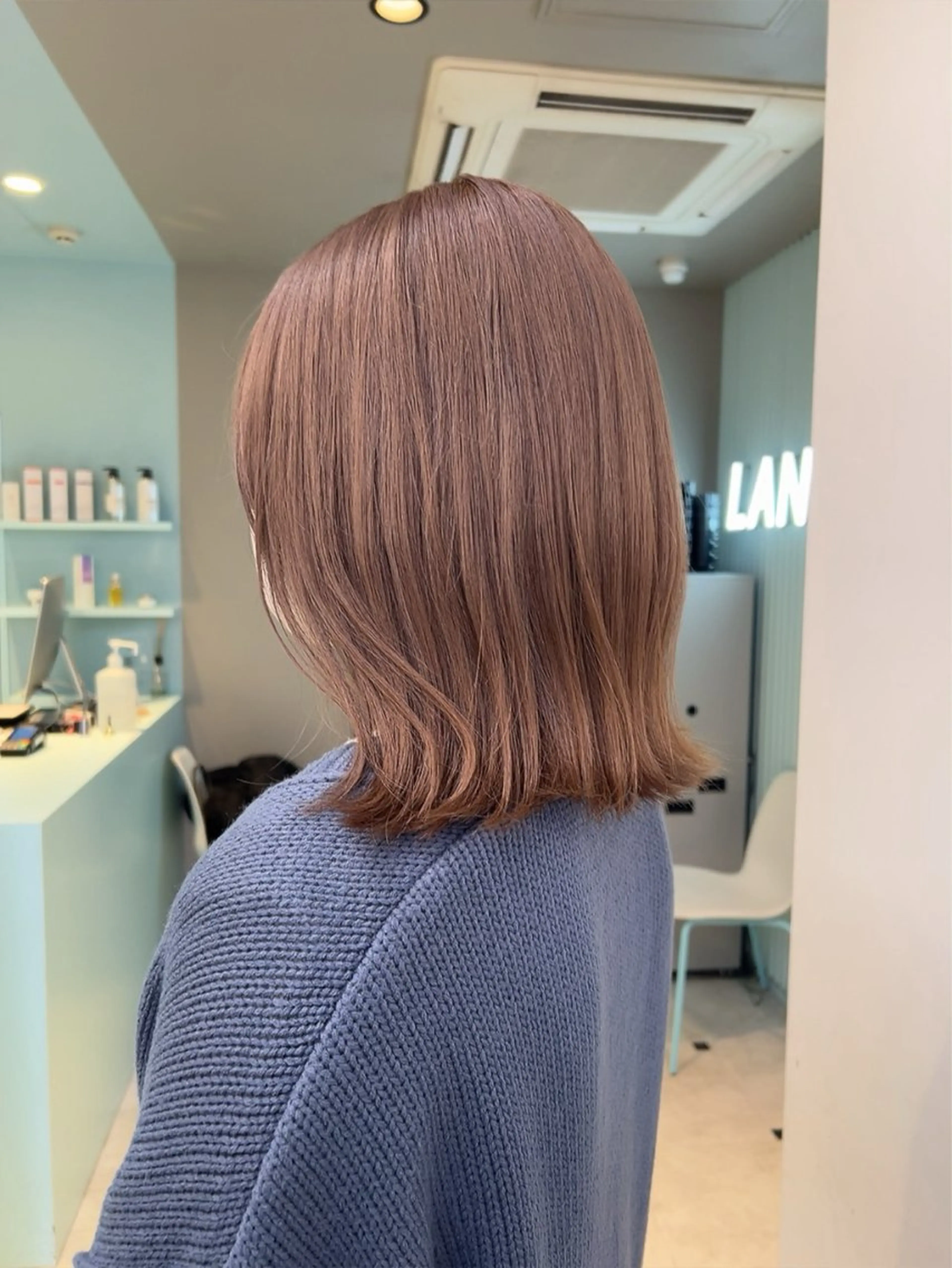 ミディアム カラー ヘアカラー トリートメント ヘッドスパ ヘアセット 🥞ベージュ系カラー 【すずきりほ】🥞のヘアスタイル