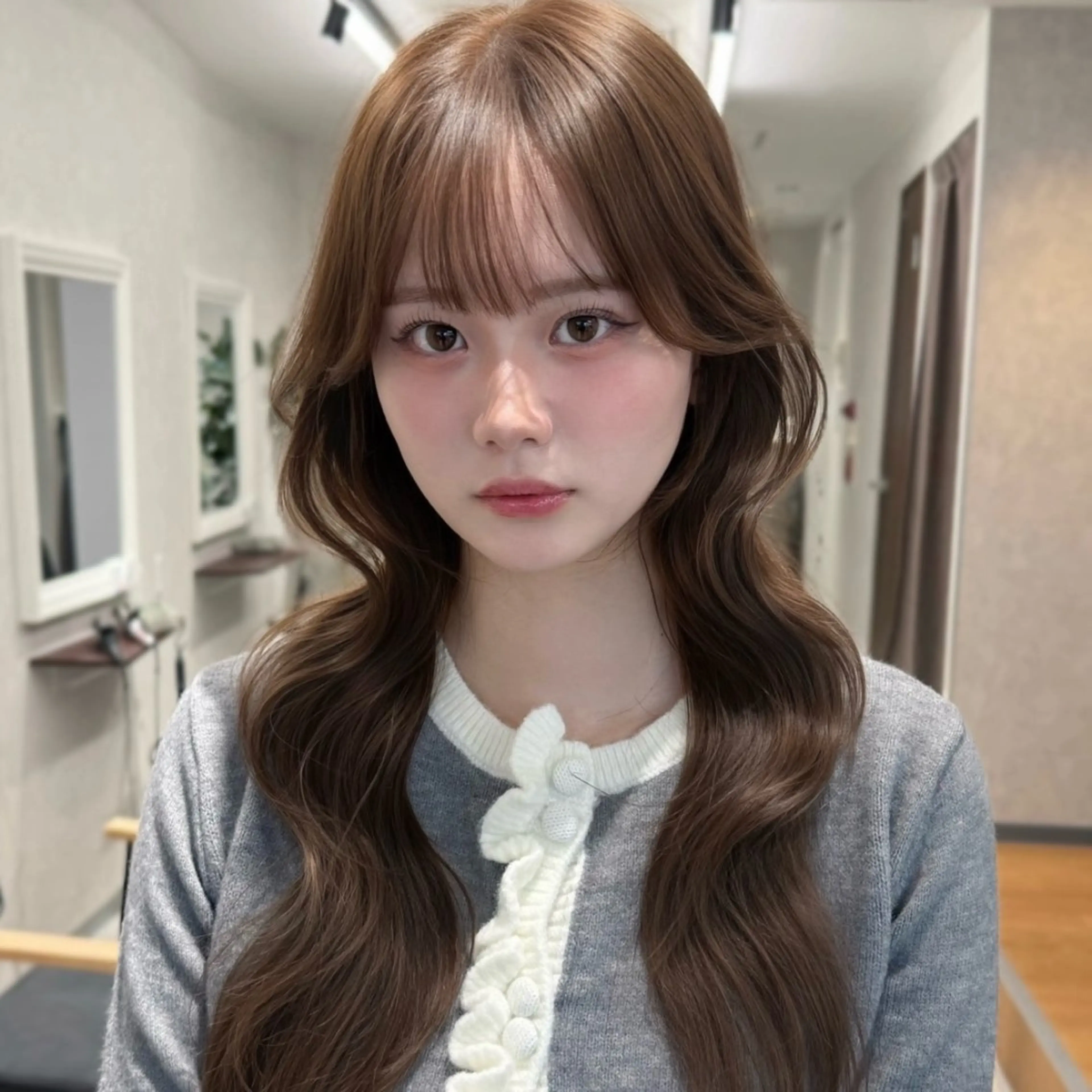 ロング カラー ヘアアレンジ ⭐️銀座/ショート/ 艶カラー/りょうがのヘアスタイル