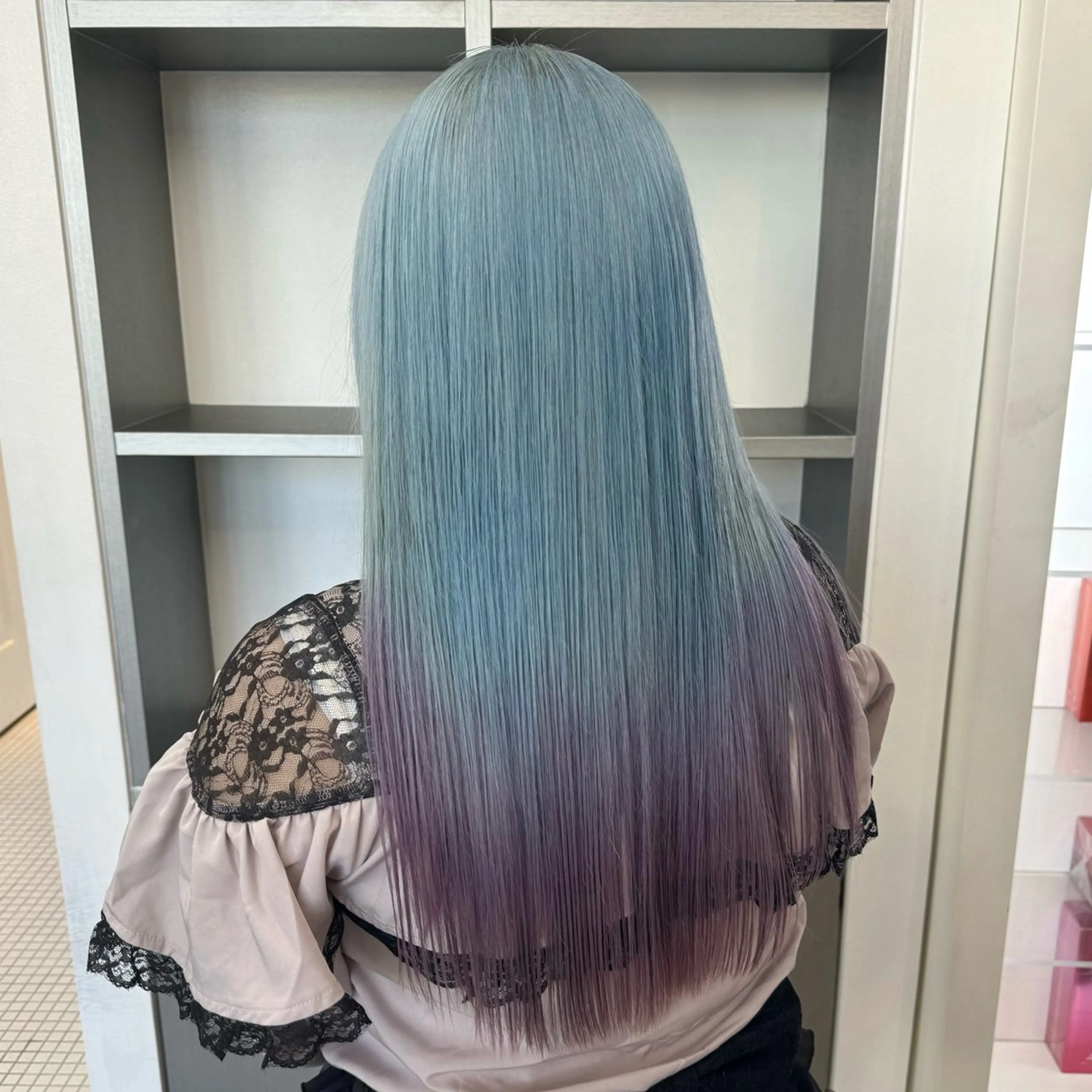 ロング カラー ブリーチ ケアブリーチ ハイトーンカラー ヘアカラー トリートメント 🌼動き×透明感🩵 ハイトーン/ナナのヘアスタイル