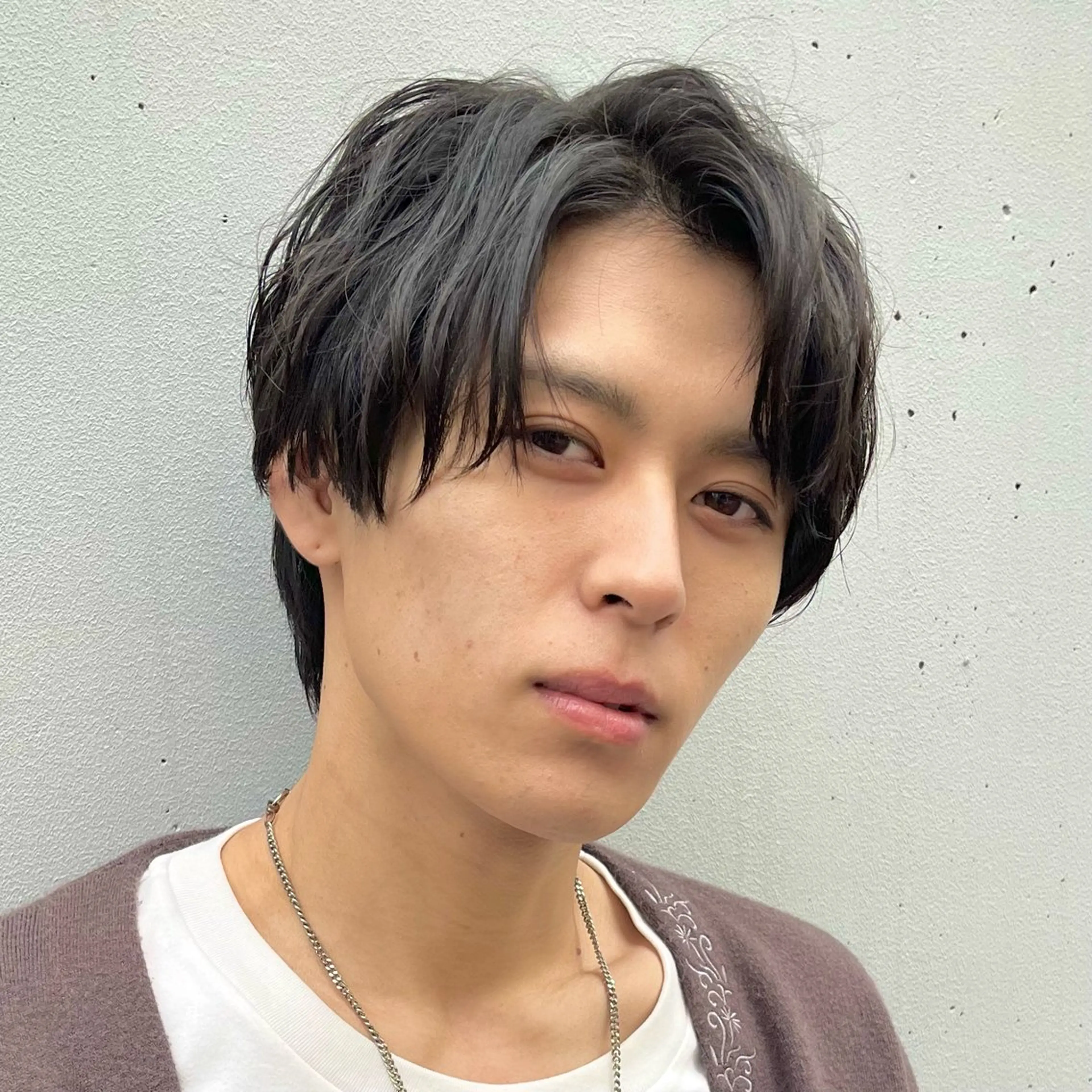 ショート パーマ メンズ センターパート メンズパーマ メンズ専門美容師✂︎ 大庭勝己のヘアスタイル