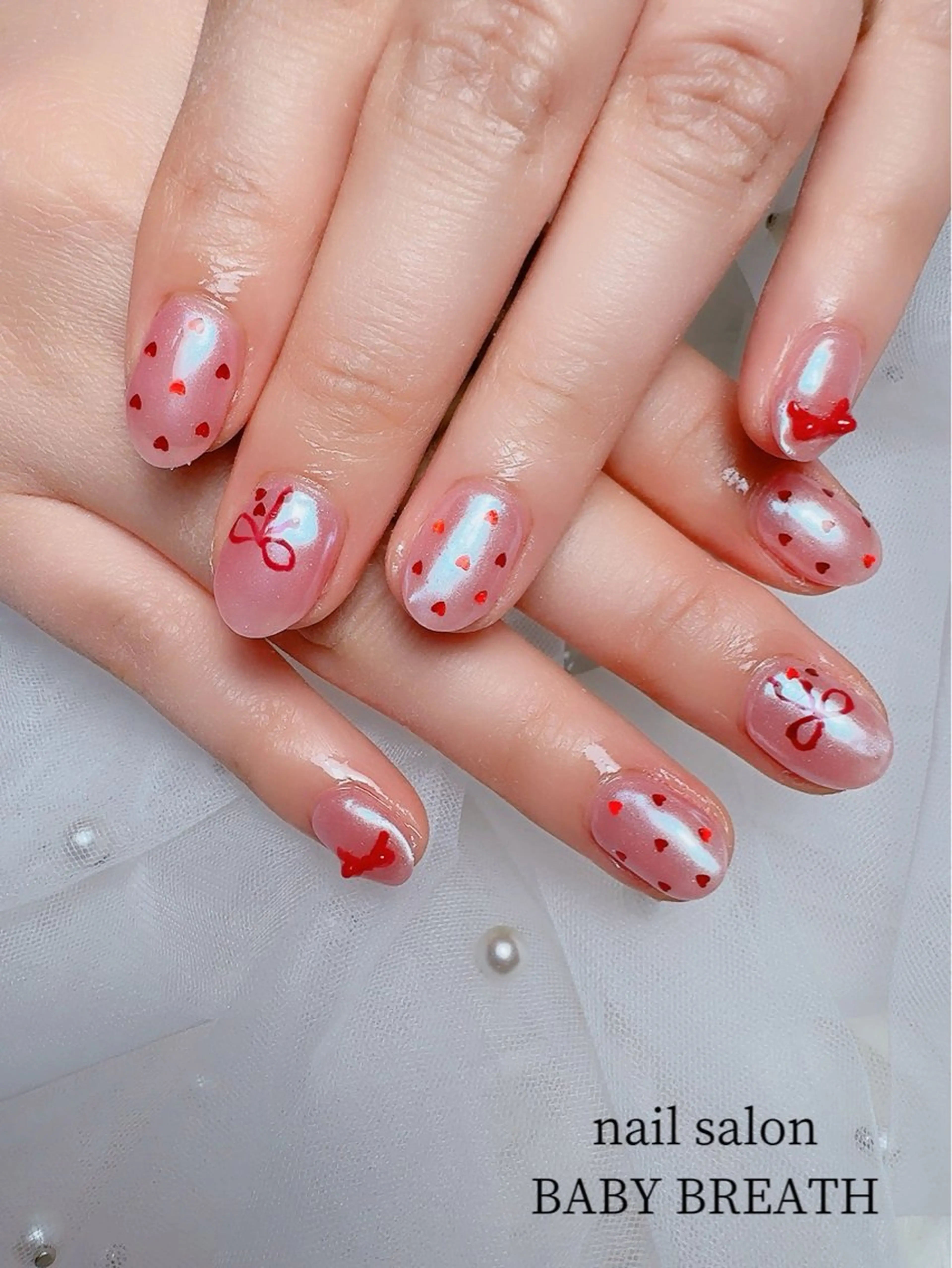ネイル アートネイル フラッシュネイル フットネイル グラデーション ラメ(グリッター) ハンドネイル BABY  BREATH所属・y natsumiのネイルデザイン
