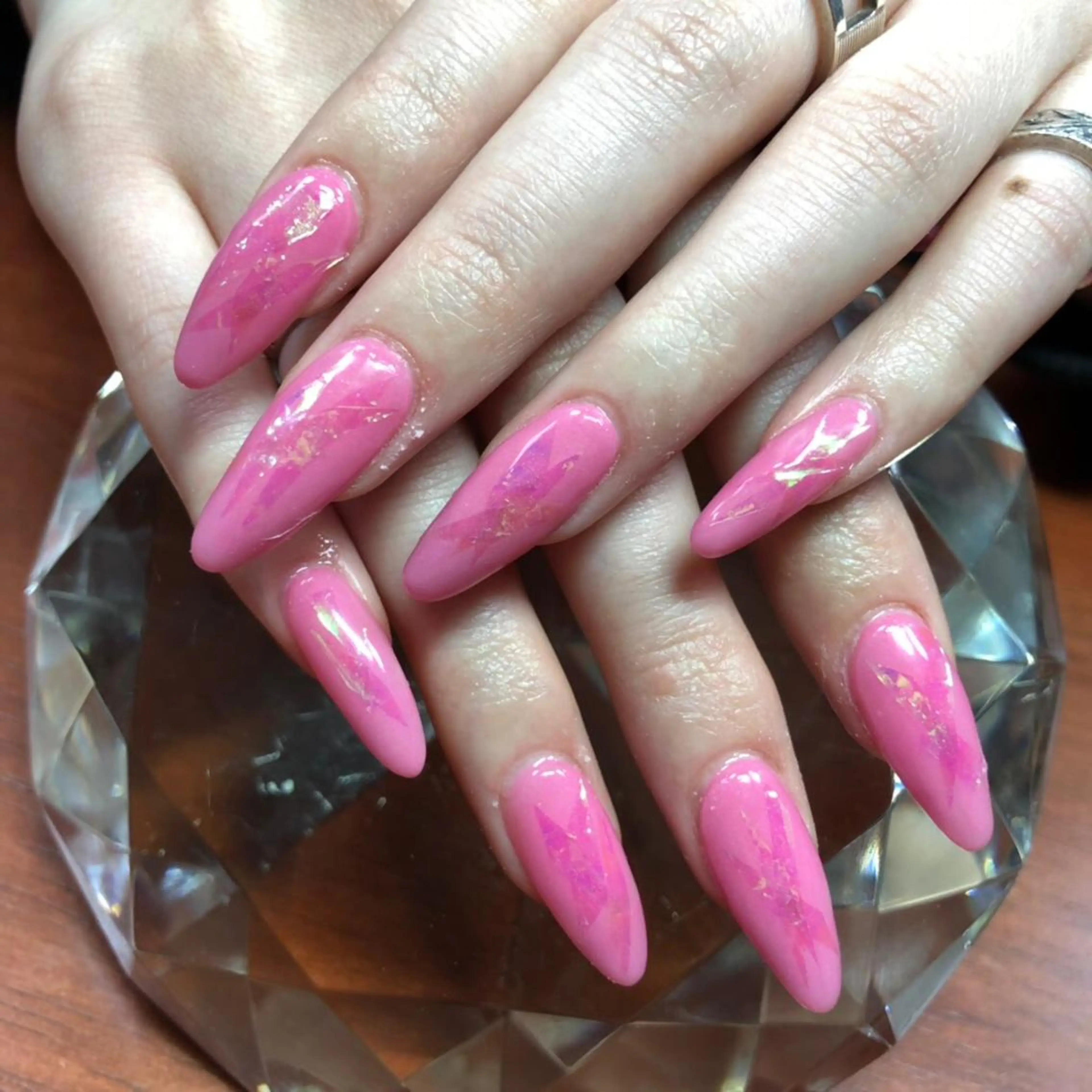 セミロング ネイル 《LB》ラブリエ Nail&eyeのマツエク・マツパデザイン