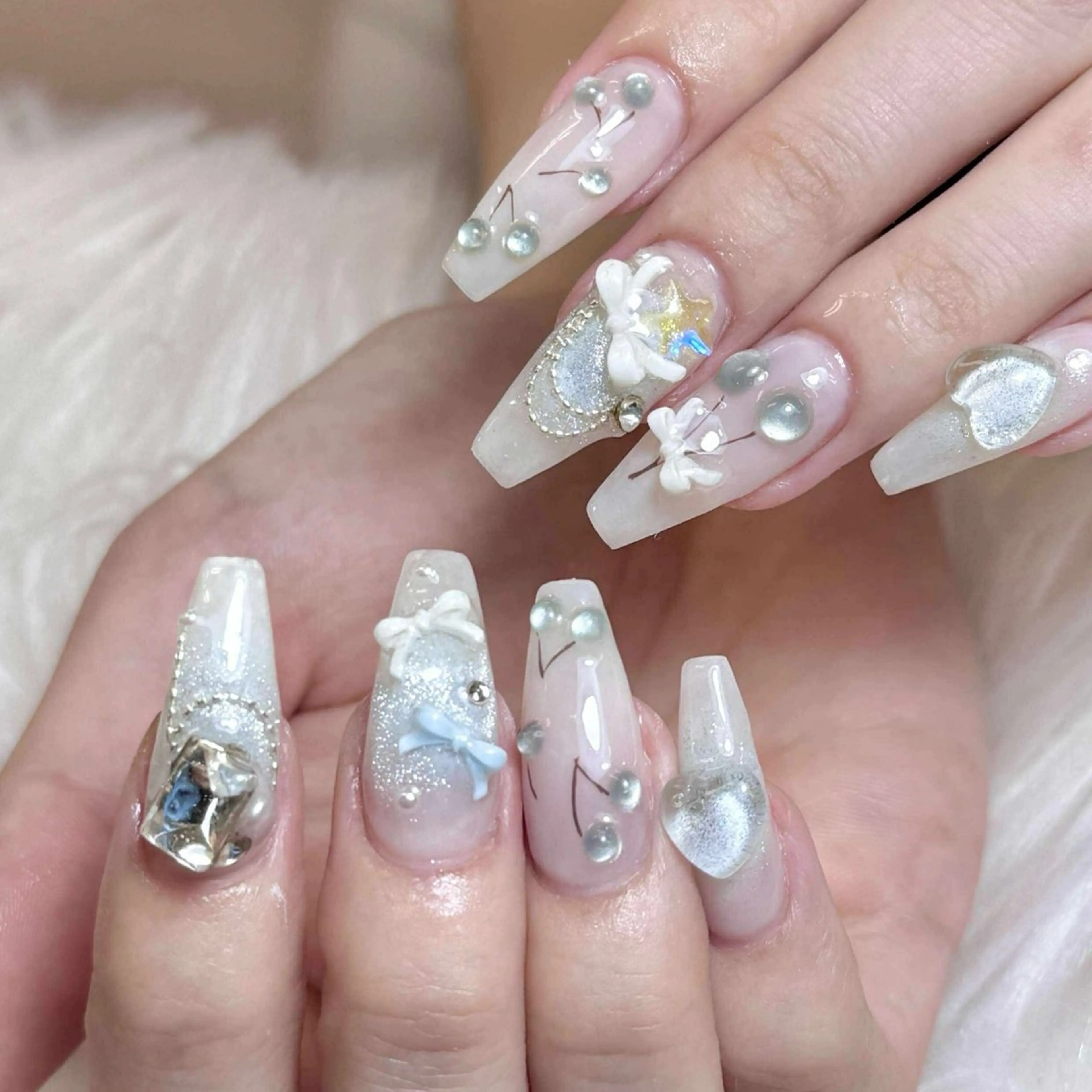 💖ネイルチップ長さ出し10本+デザインやり、つけ放題💖 145分の写真