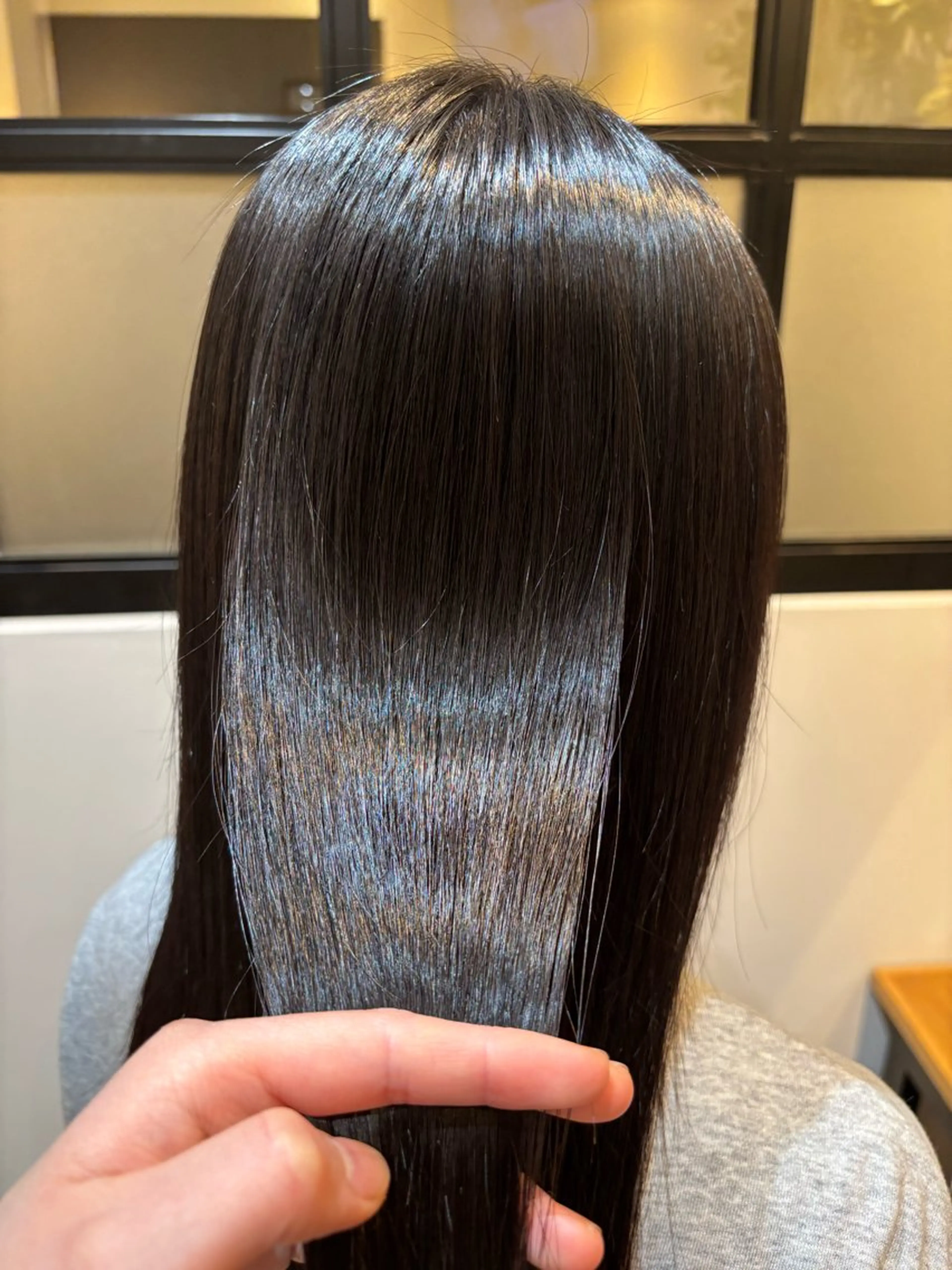 ロング 縮毛矯正 縮毛矯正 トリートメント Rika🎀美髪矯正 /透明感カラー🫧のヘアスタイル