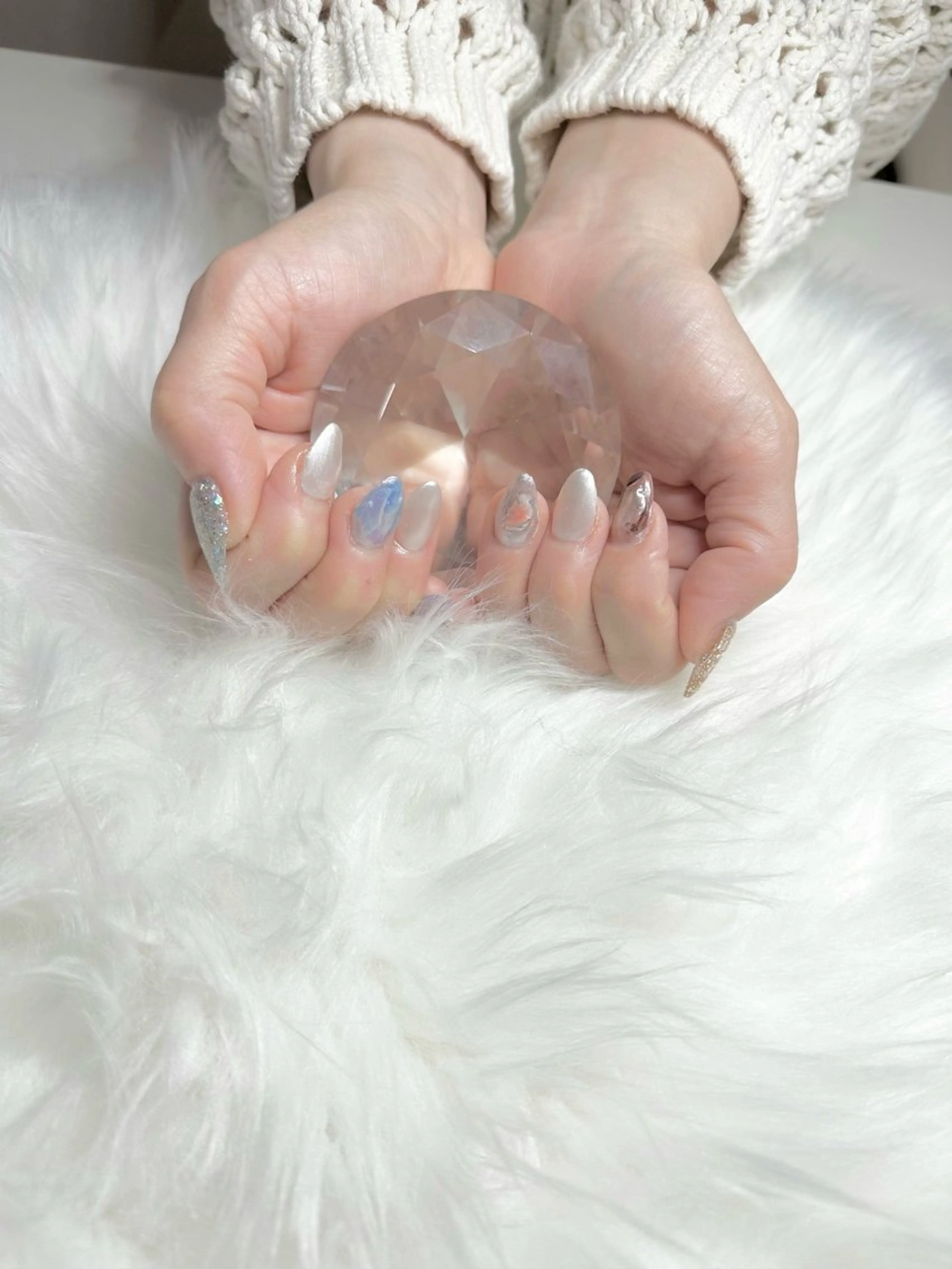 ネイル ハンドネイル 🩵liru Haru🩵のネイルデザイン