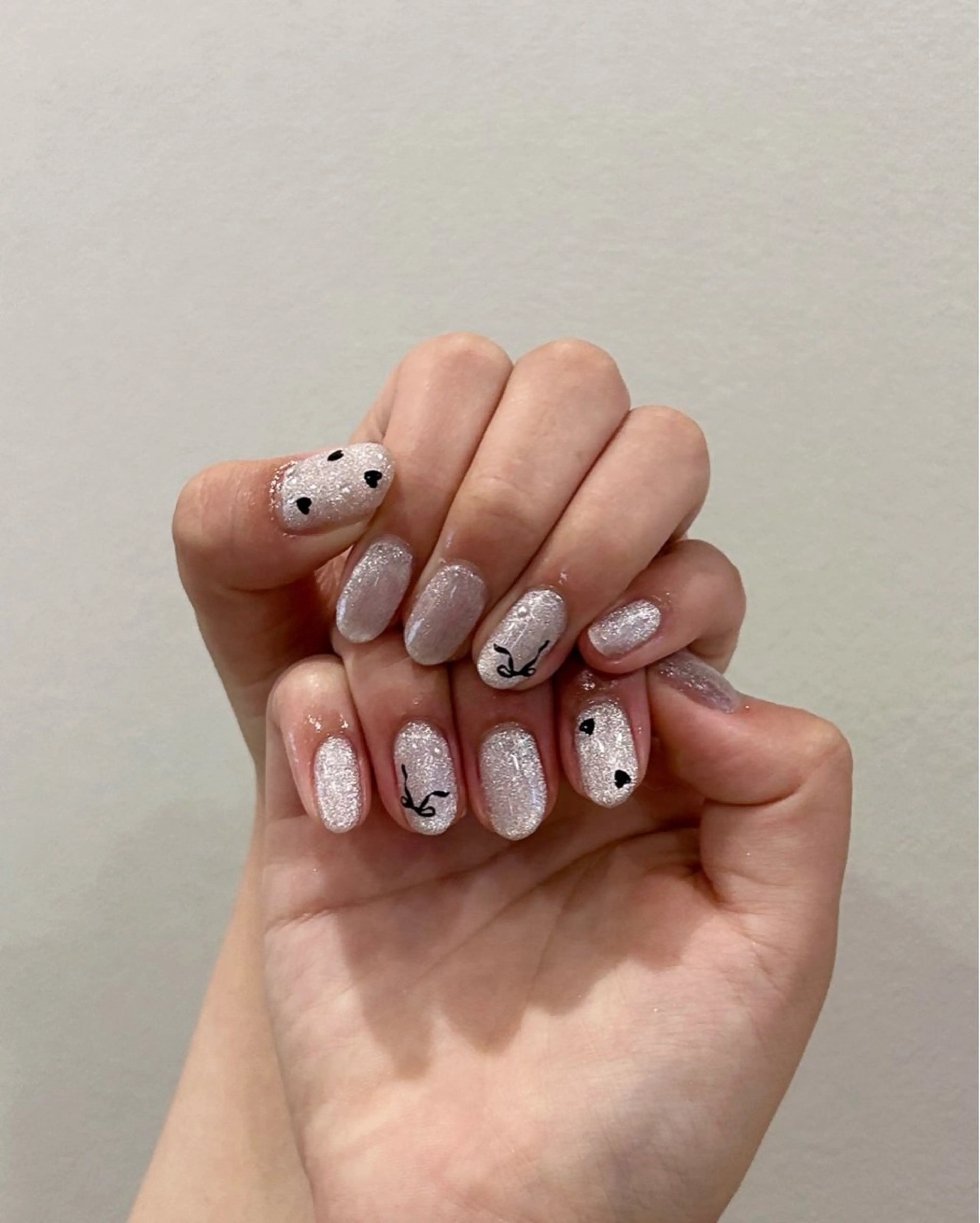 ネイル ハート ハンドネイル 岡崎 佑香のネイルデザイン