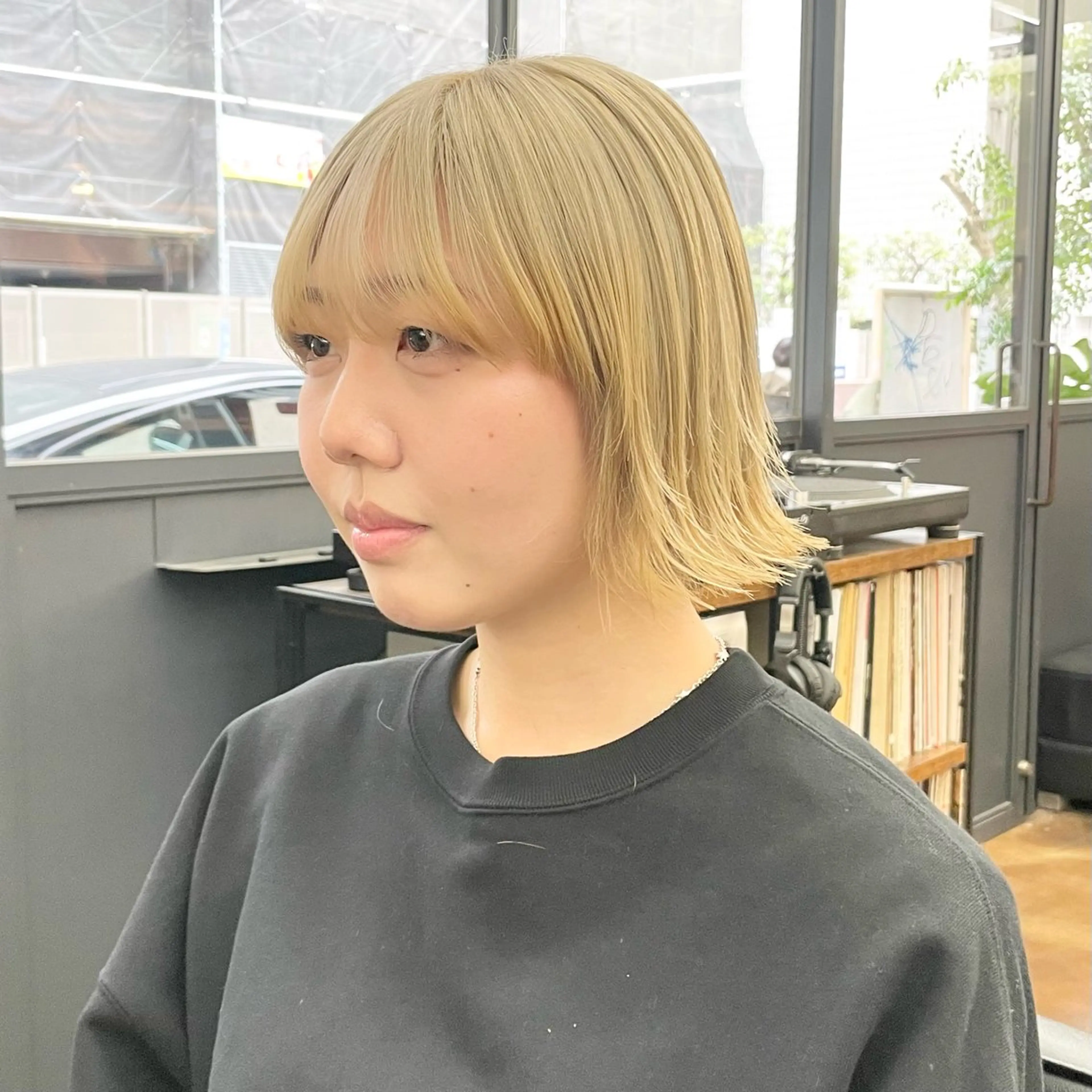 ショート カラー メンズ ボブレイヤー メンズブリーチ メンズウルフカット ベージュカラー ブリーチ カット ヘアカラー トリートメント ヘアセット ✂︎ウルフ・ショート ✂︎MIKUNIのヘアスタイル
