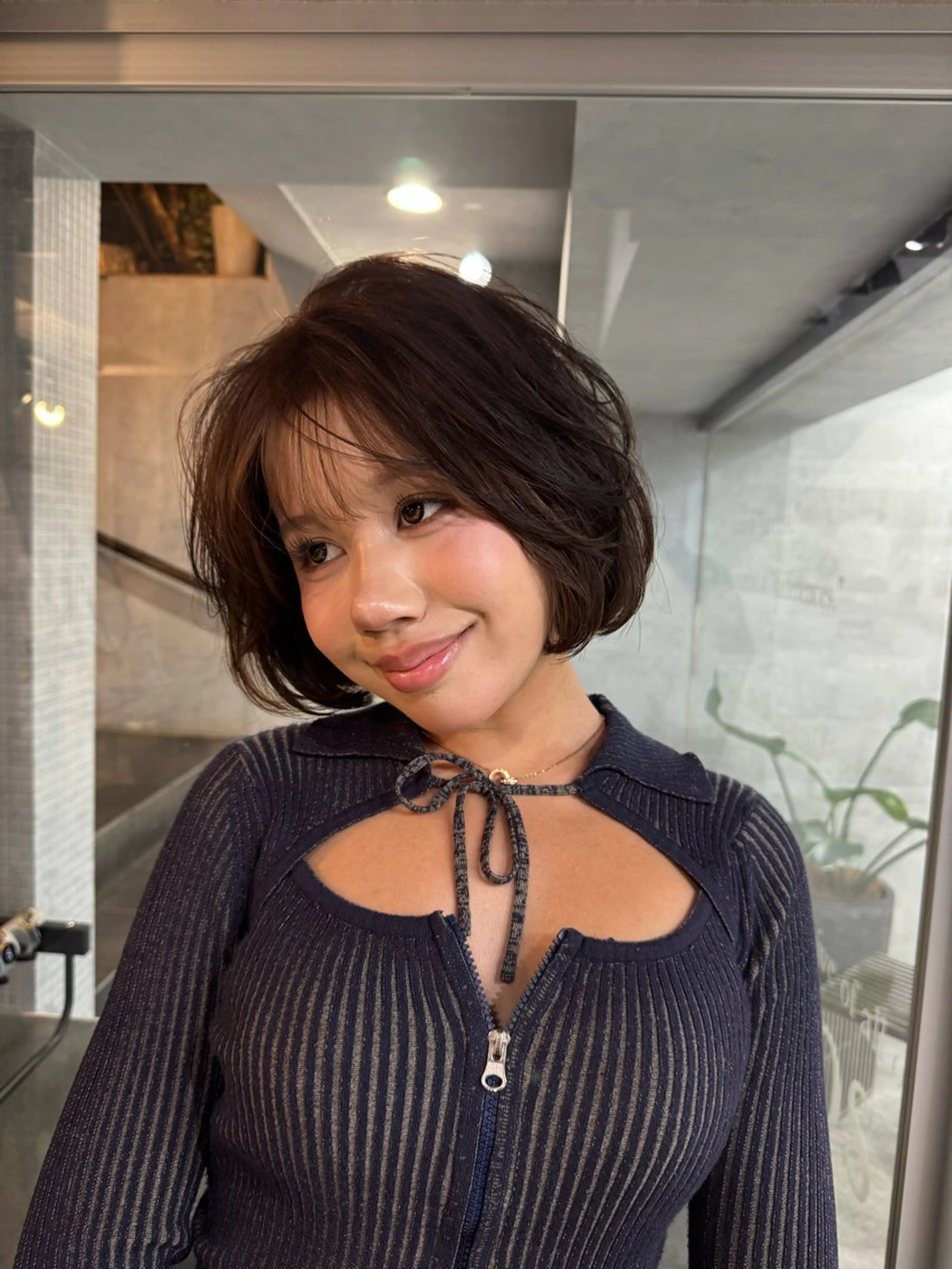 ショート カラー ヘアカラー トリートメント You/透明感カラー レイヤーカット/ボブのヘアスタイル