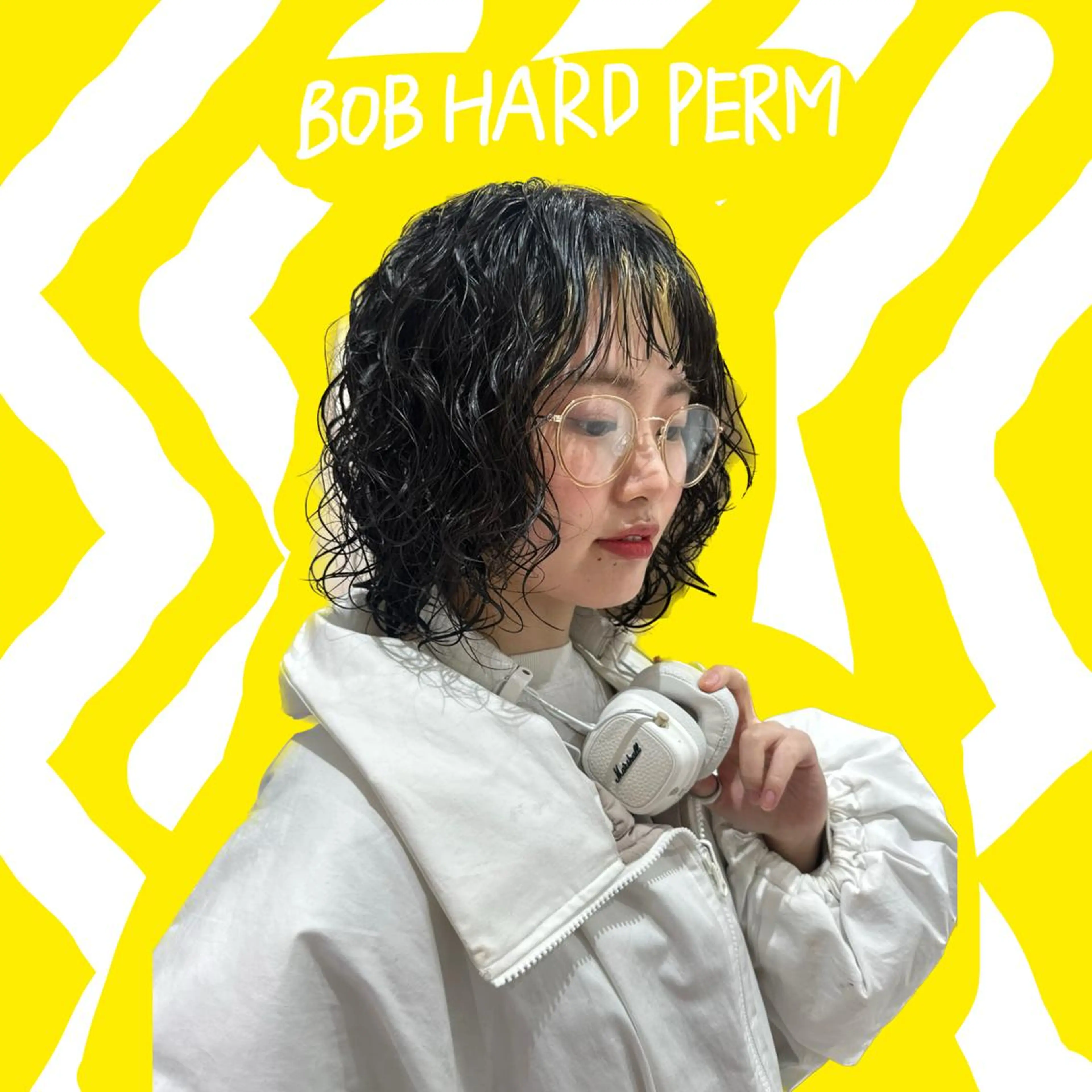 ミディアム パーマ ブリーチパーマ 🎀Rumiのヘアスタイル