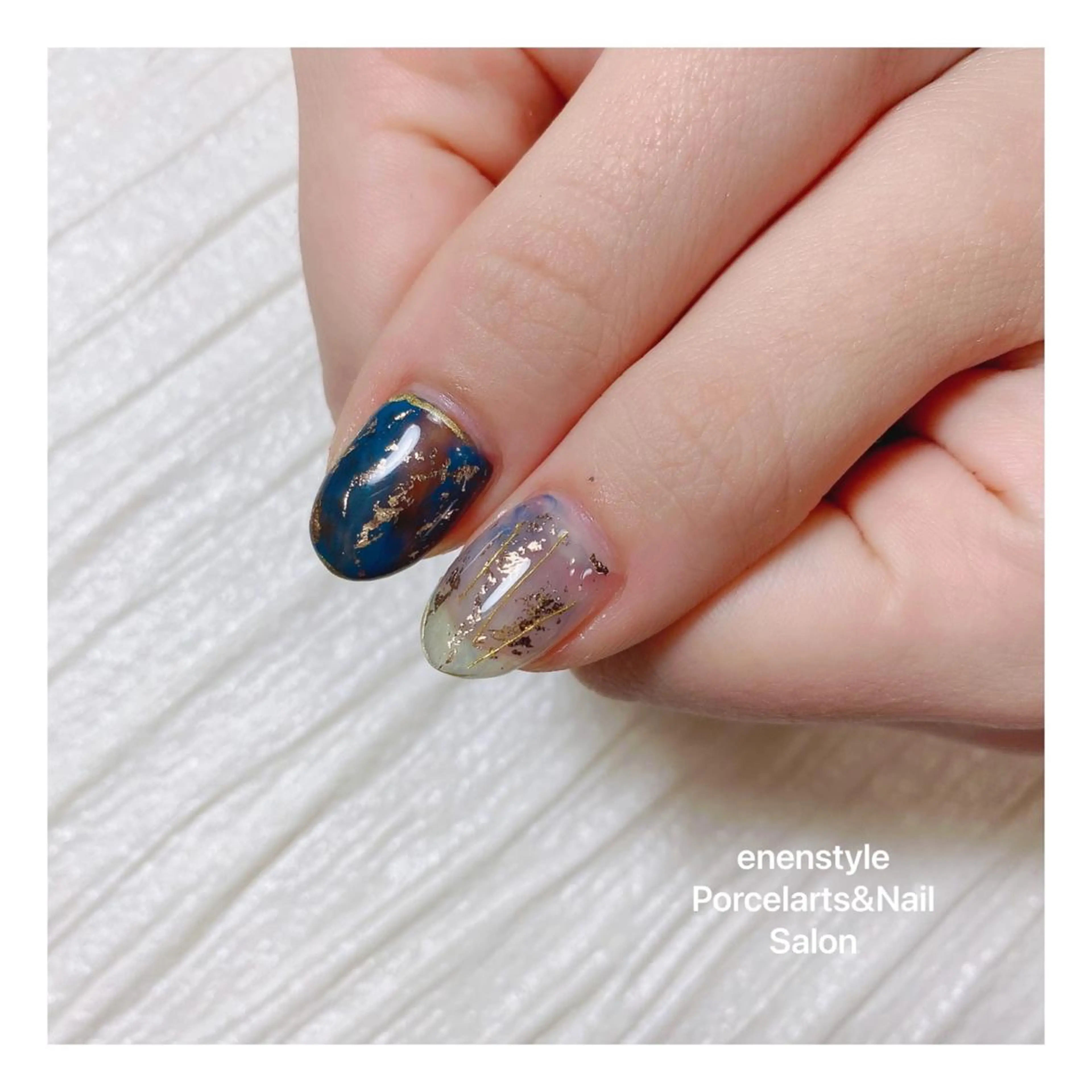 ミディアム ネイル ハンドネイル 👑enen style👑のネイルデザイン