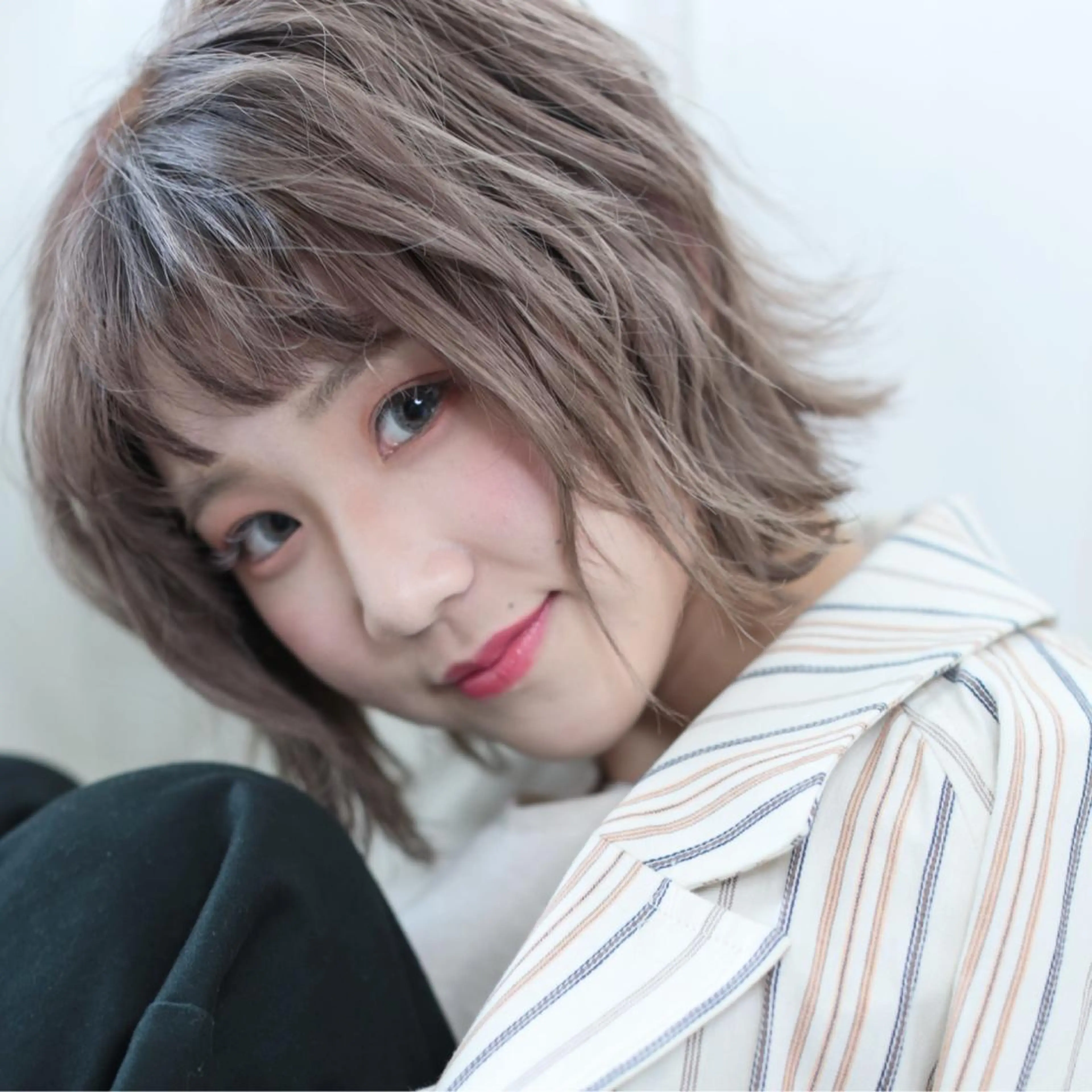 ショート カラー ボブウルフ／ボブ Satsuki【名駅のヘアスタイル