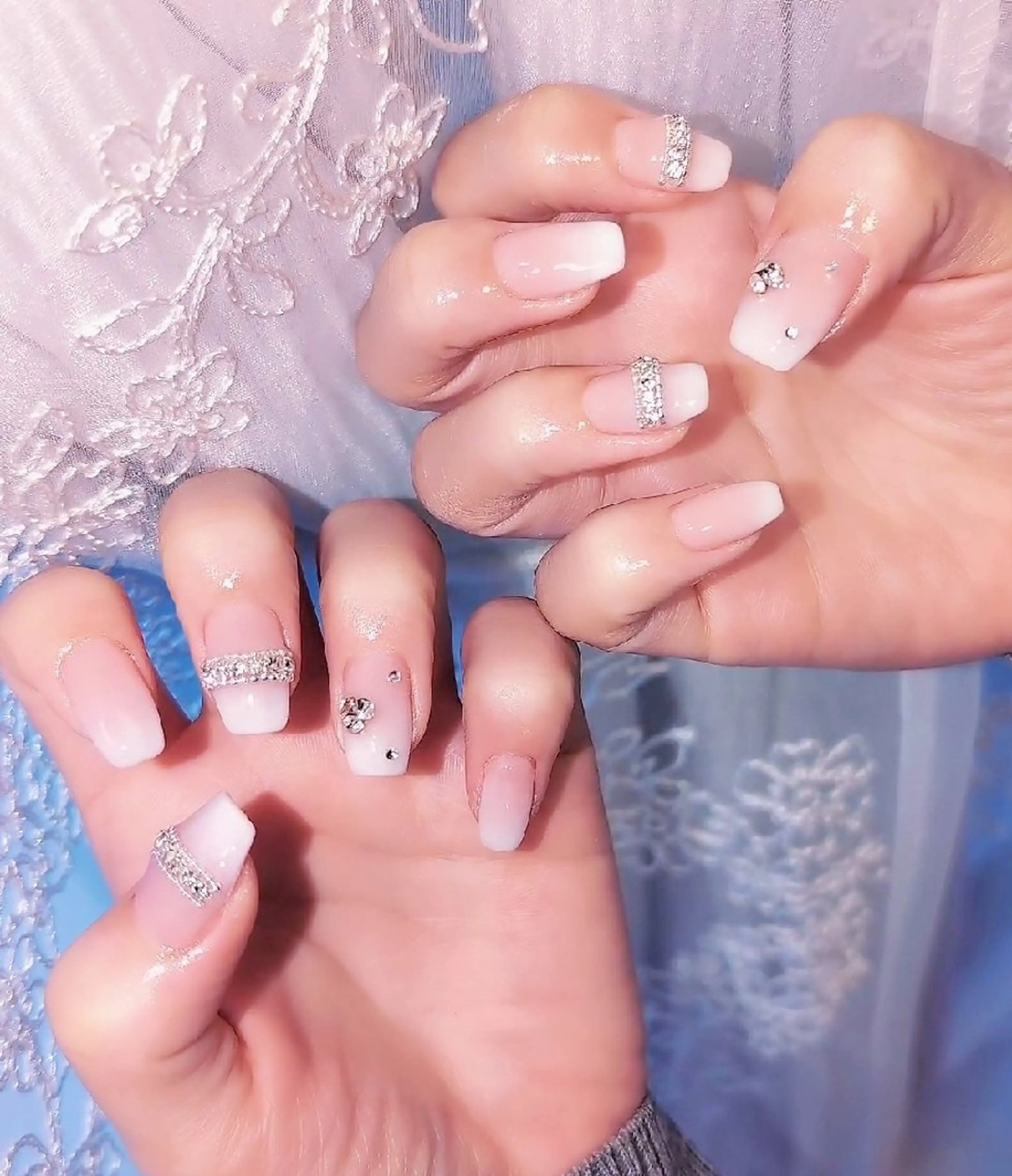 ネイル 長さ出し ジェルネイル 韓国ネイル マグネットネイル ニュアンスネイル ハンドネイル I LOVE ME NAIL.｡.:*♡のネイルデザイン