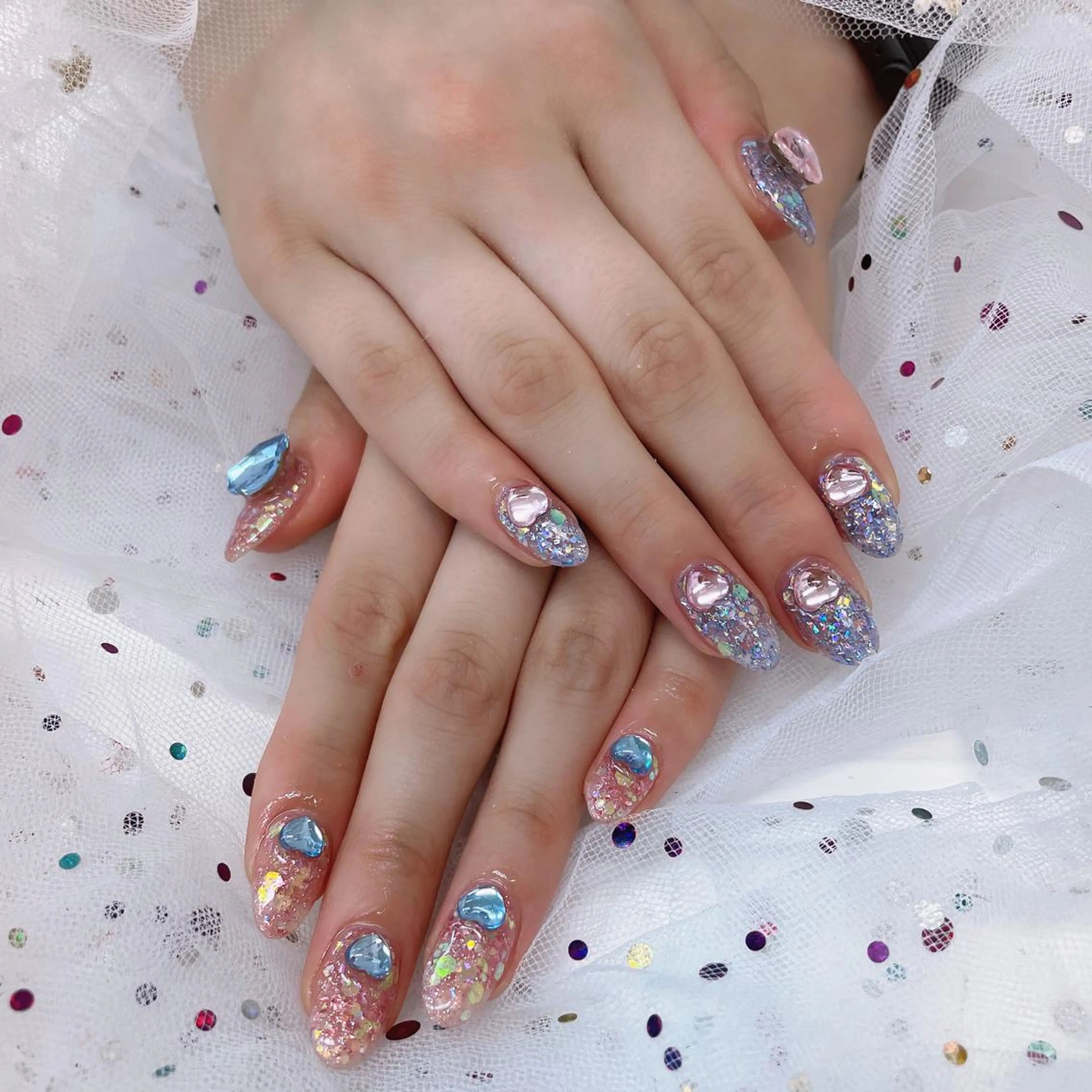 ネイル 🦋ネイルサロン ブラン🌈ゆりのネイルデザイン