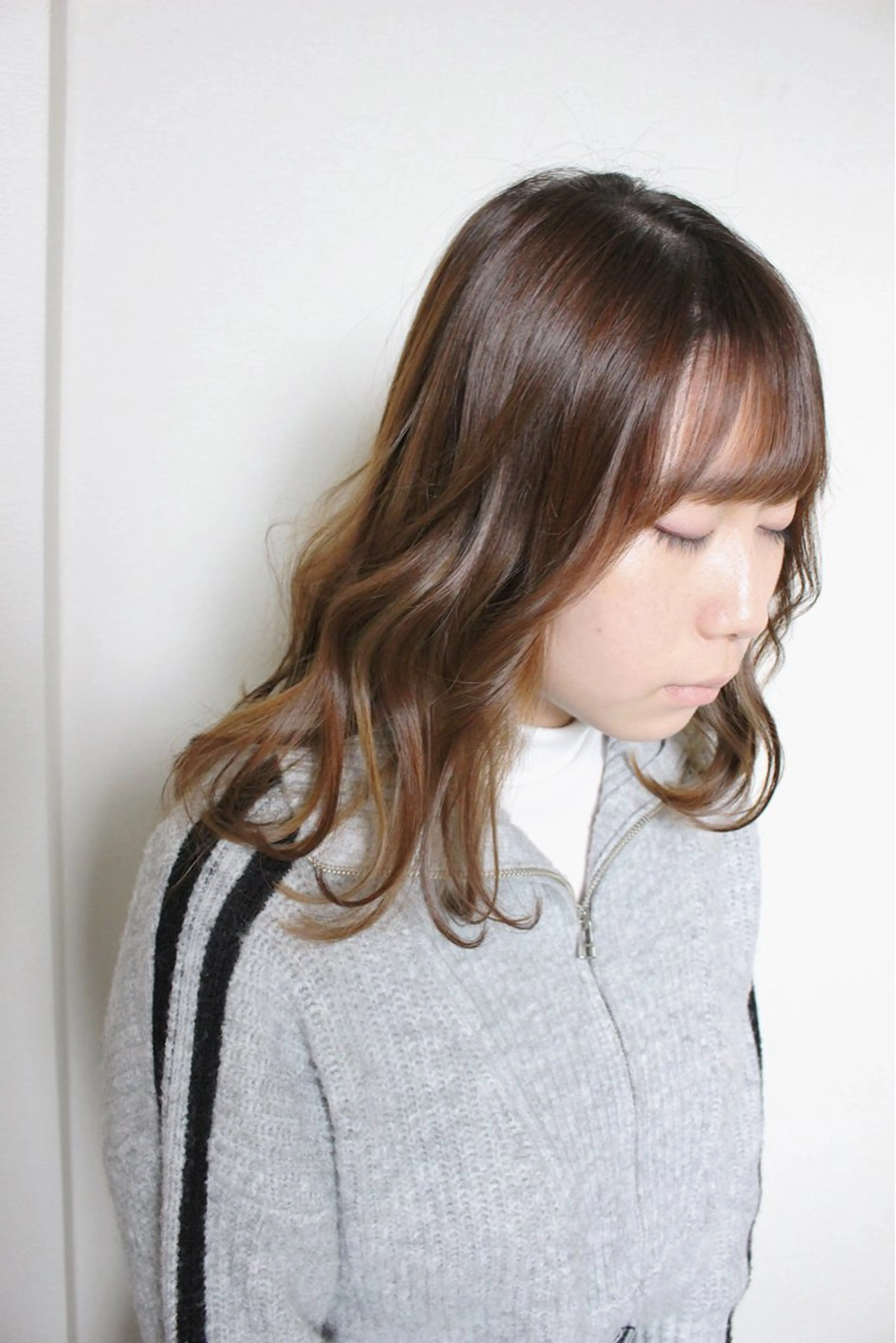ミディアム カット 土居 正季のヘアスタイル
