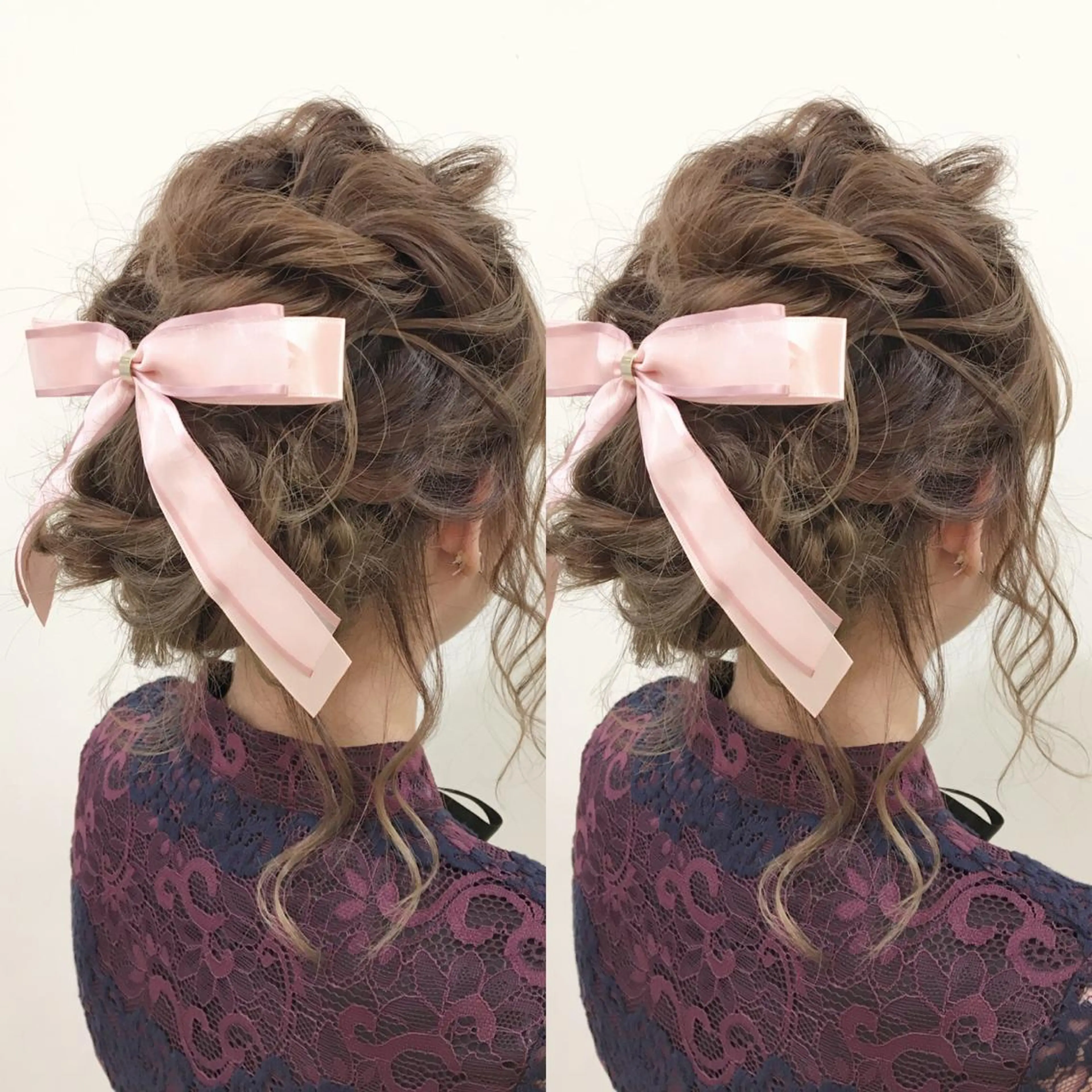 ロング カラー ヘアアレンジ 代表🎀 ふわモテ愛 され髪🩷yumiのヘアスタイル