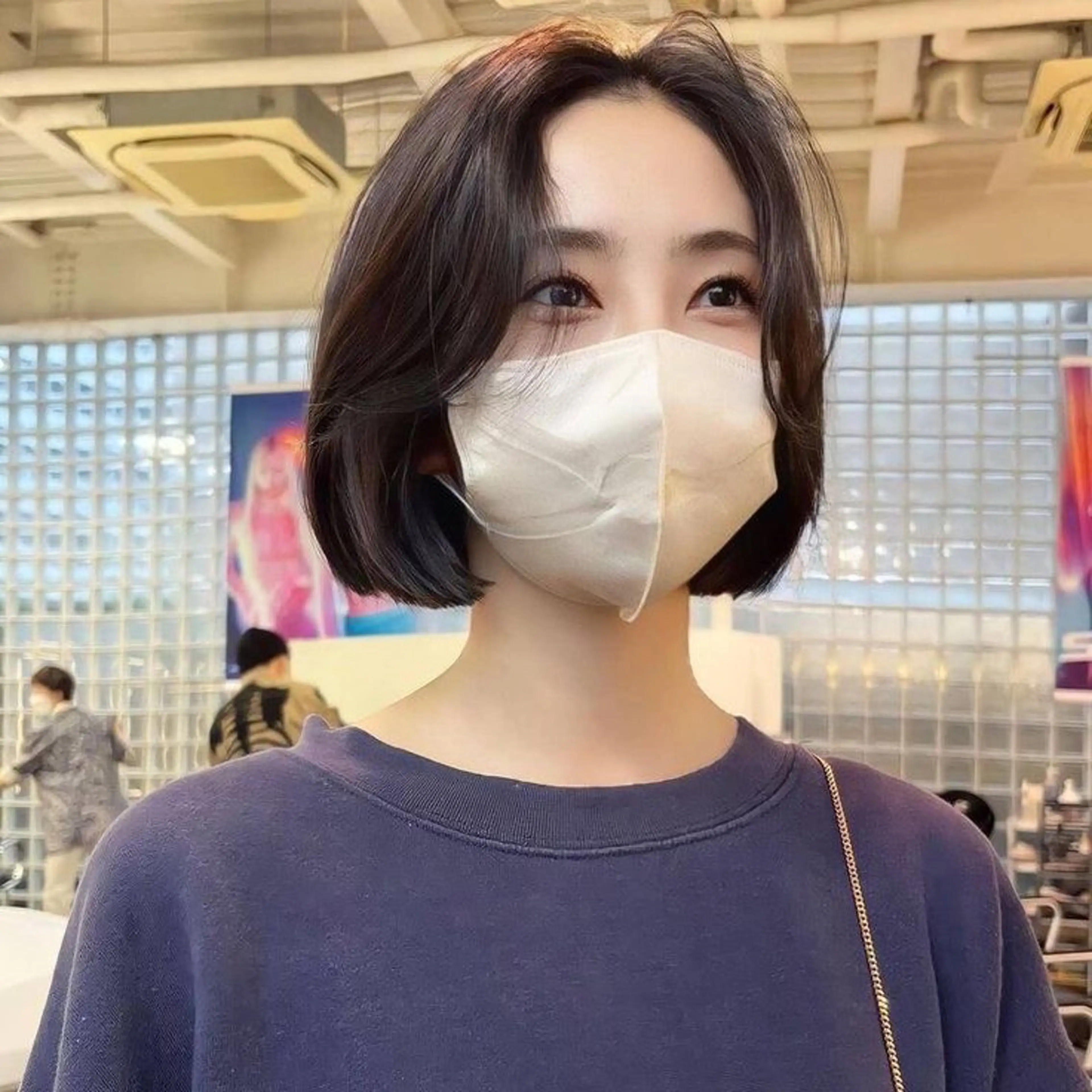 ミディアム ボブ 韓国風ヘア ブリーチなし/透明感 /ショート/大世のヘアスタイル