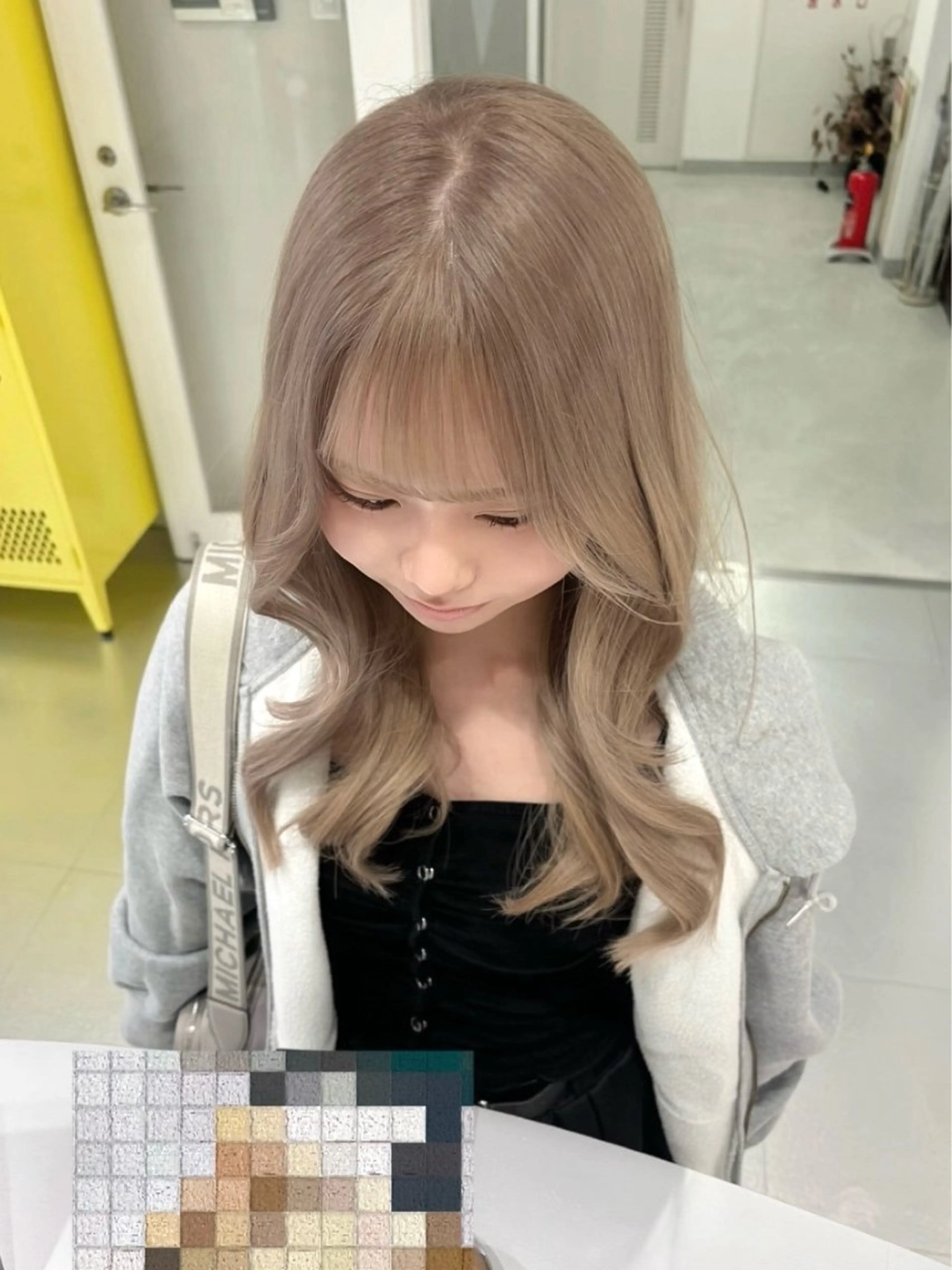 ロング ヘアカラー 名古屋/中顔面短縮 ✨/小顔ハイレイヤーのヘアスタイル