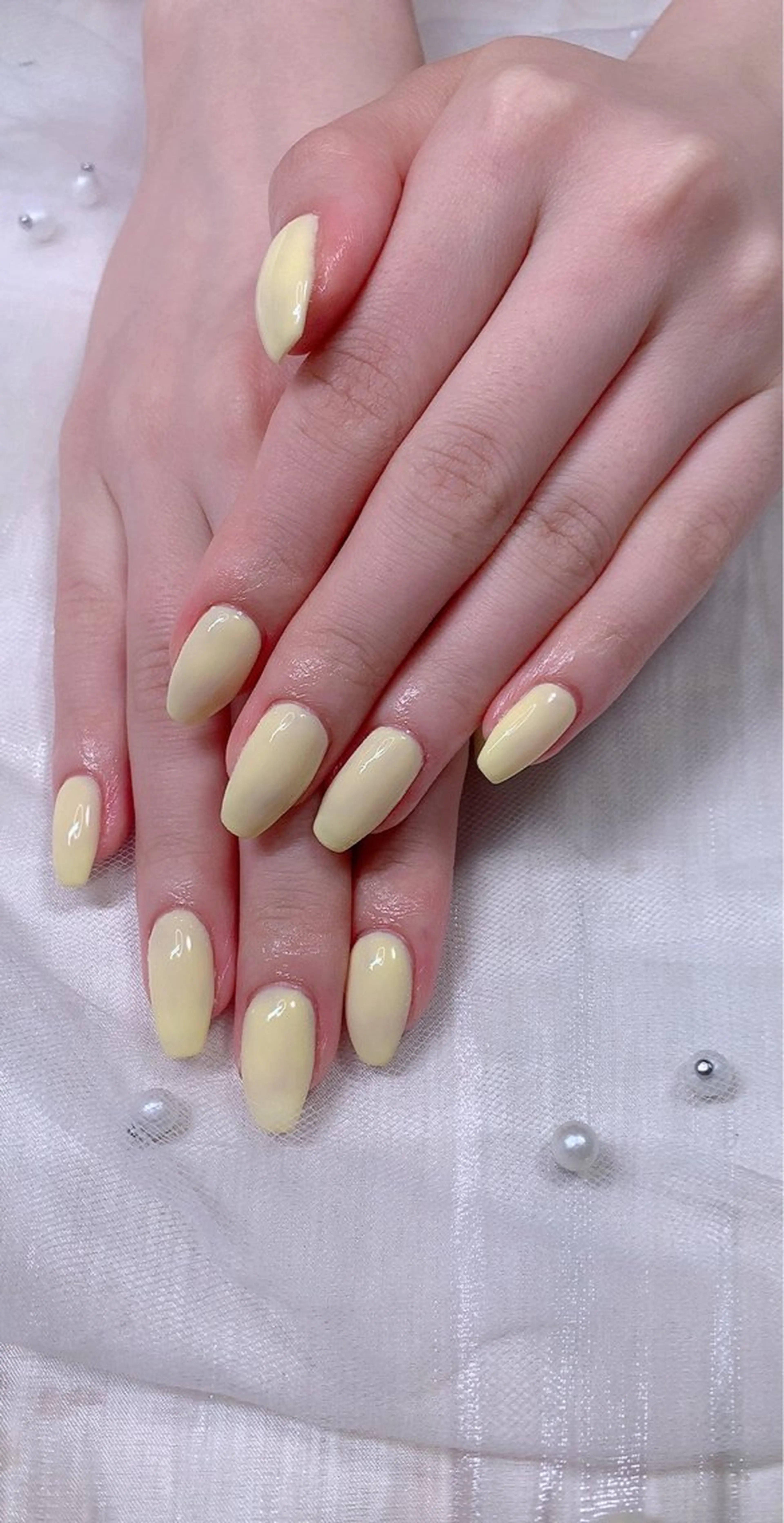 ネイル ワンカラーネイル 夏ネイル Cute Tips nailのネイルデザイン