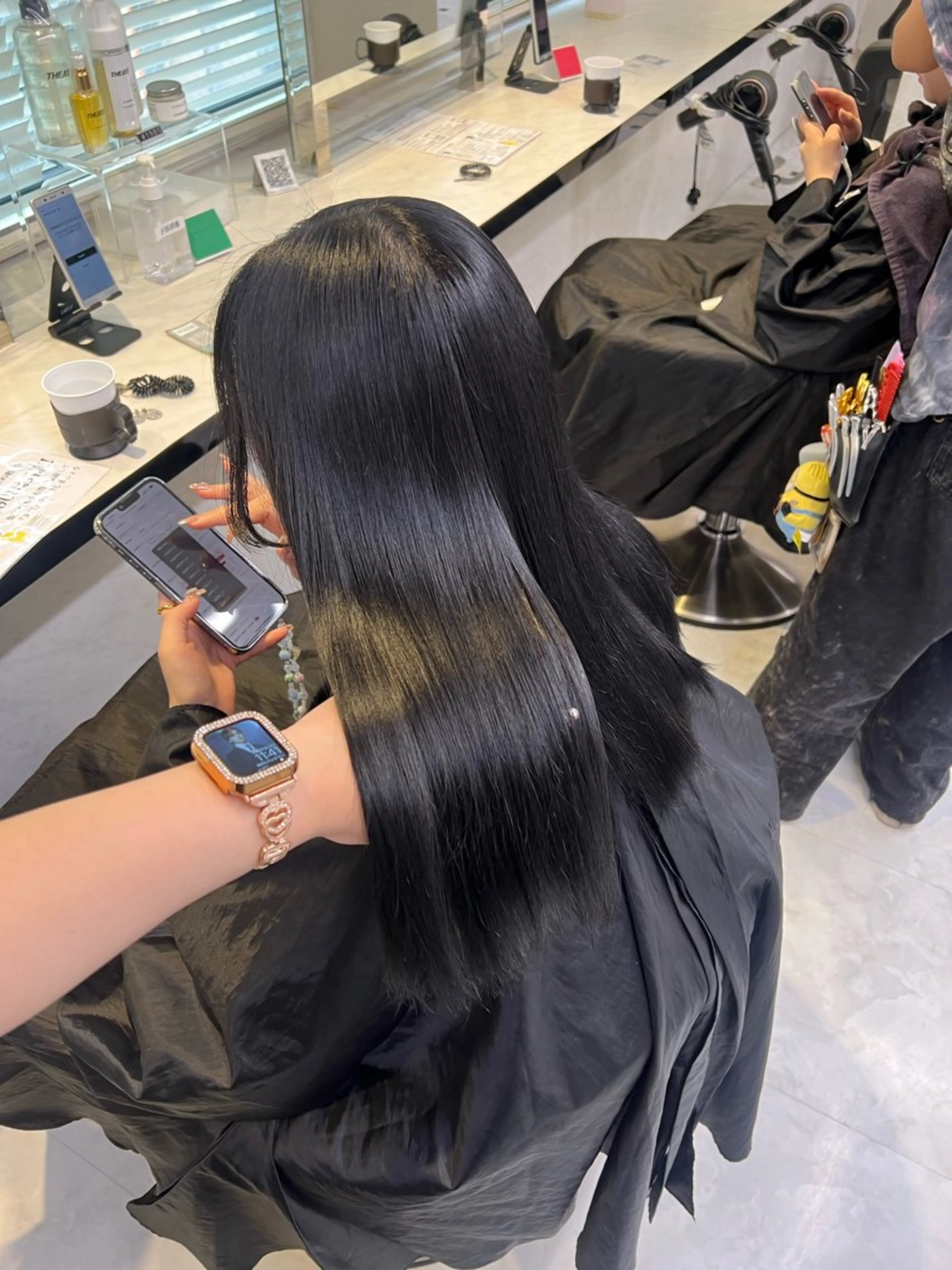 ロング カラー トリートメント 愛され暖色♥️モテ 艶髪♥️りなのヘアスタイル