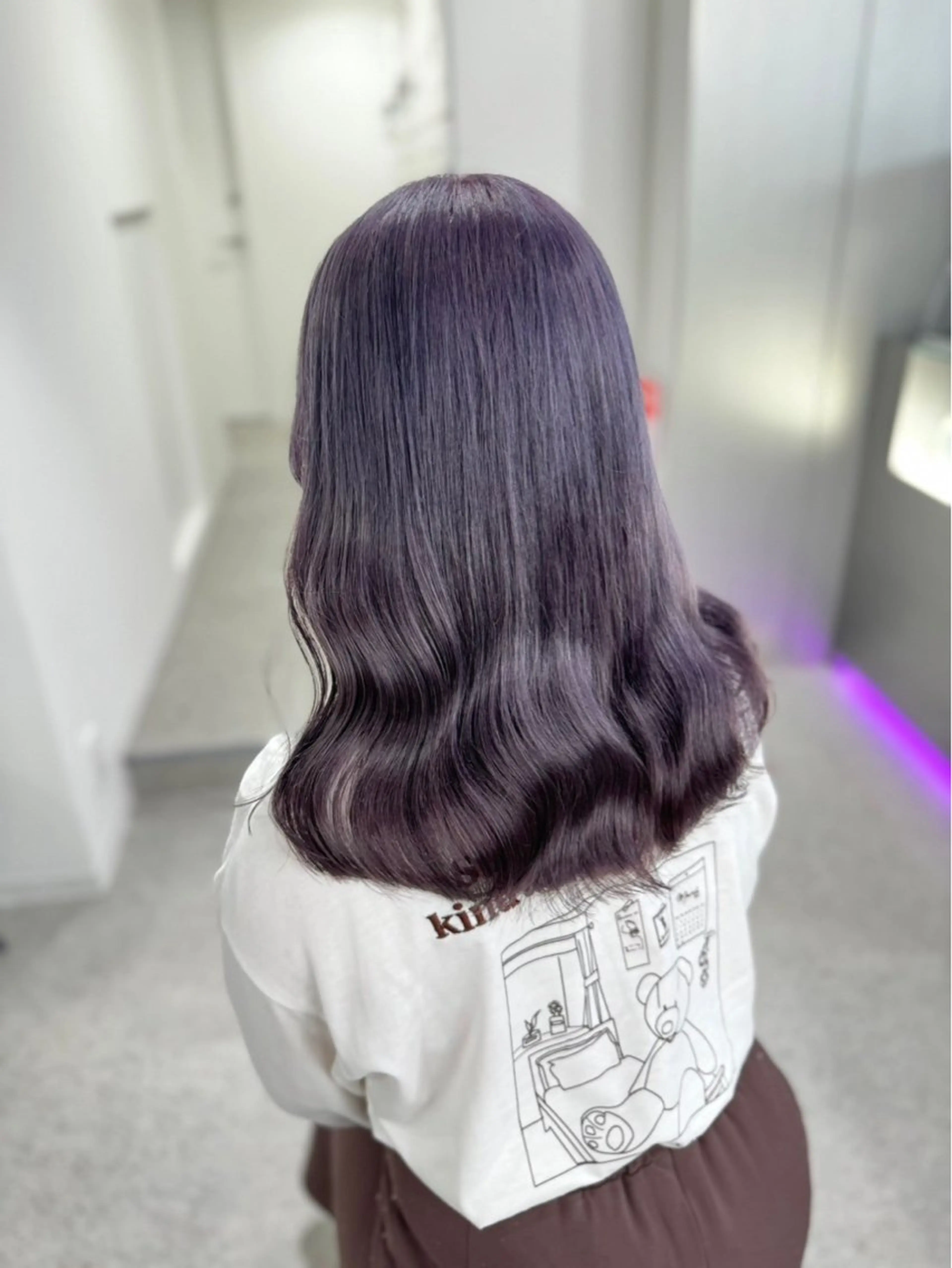ロング カラー ヘアアレンジ ブリーチ ダブルカラー ブリーチなしカラー 髪質改善 韓国風グレージュ 🤍たくみ🤍のヘアスタイル