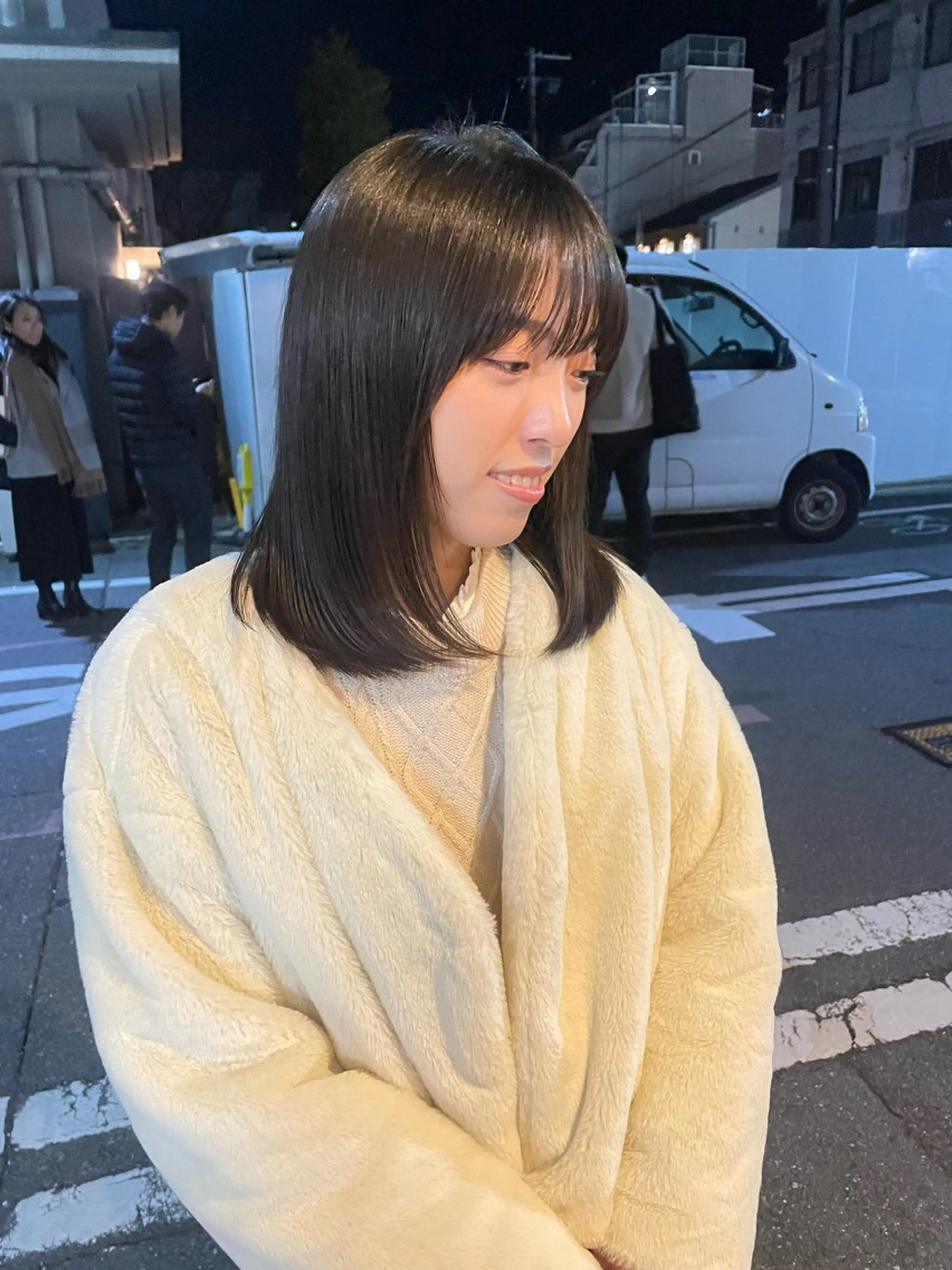 ミディアム カラー アッシュ 髪質改善 韓国風ヘア トリートメント マツダ レンのヘアスタイル