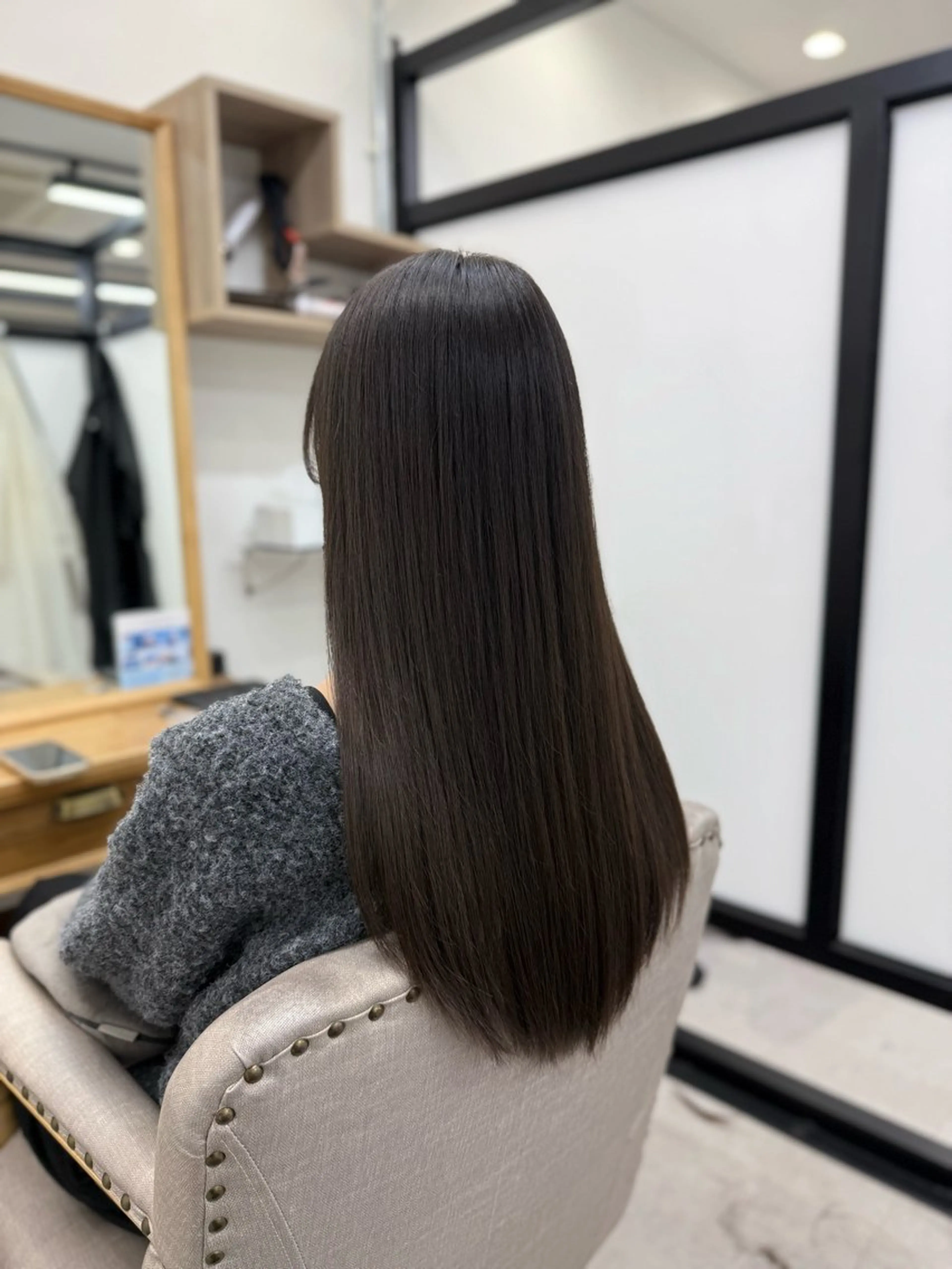 ロング カット ヘアカラー トリートメント 透明感/ツヤ髪/ さら艶/前田祥汰のヘアスタイル