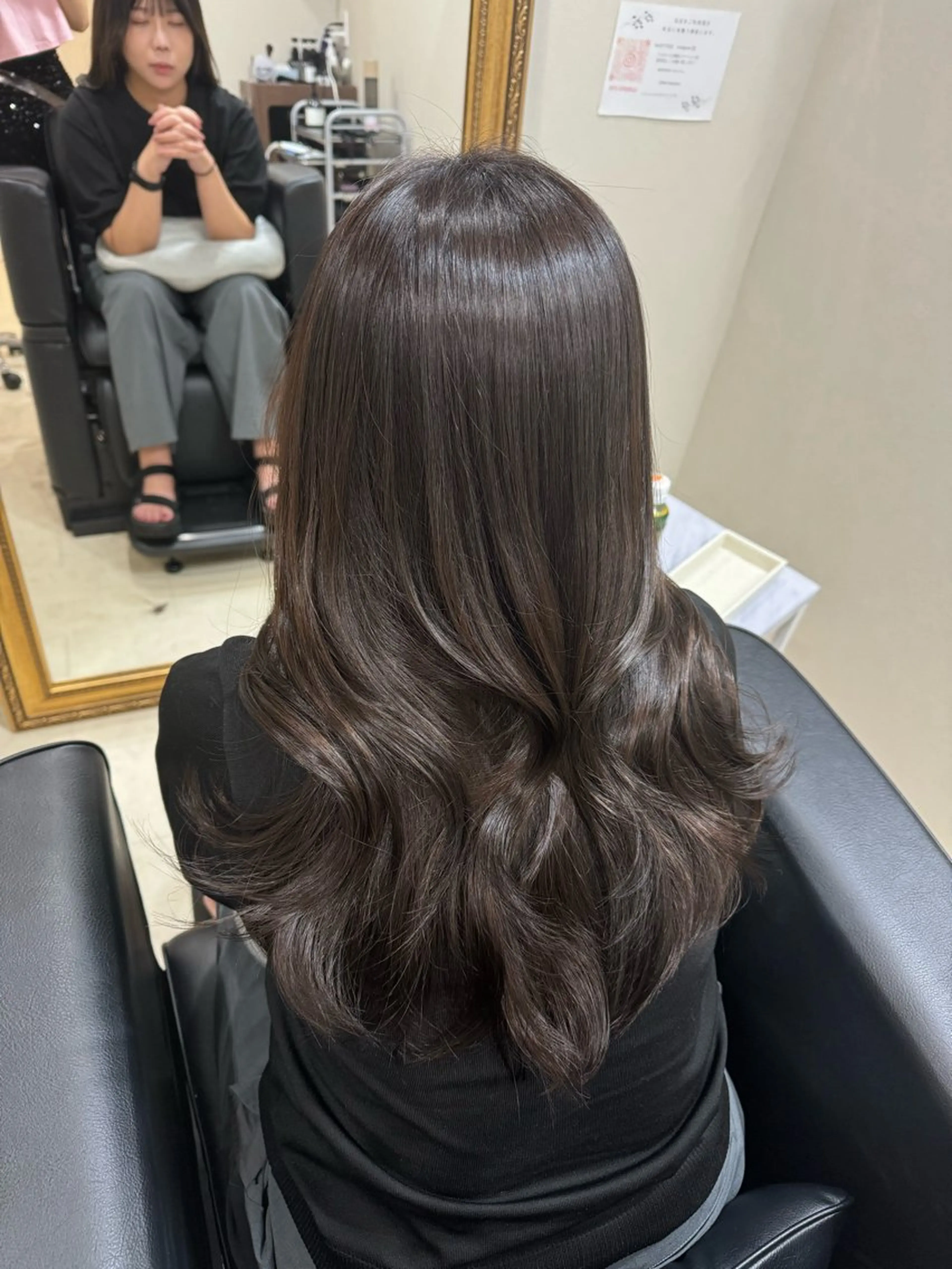 ロング カラー パーマ ヘアアレンジ カット ヘアカラー トリートメント 小野寺瑞希 /最小顔カットのヘアスタイル