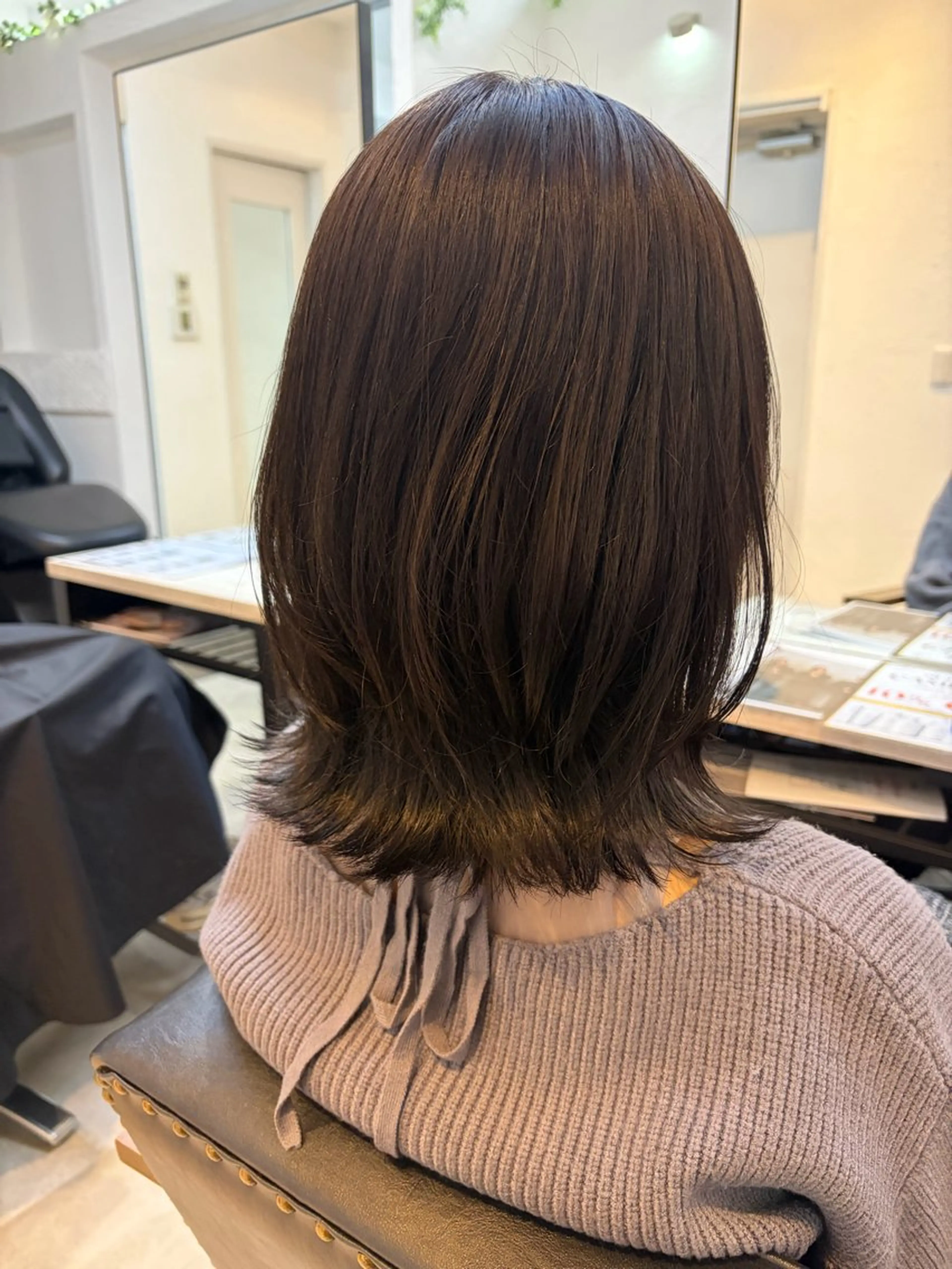 ミディアム カラー 🥀韓国ヘア🥀 宮津真菜のヘアスタイル