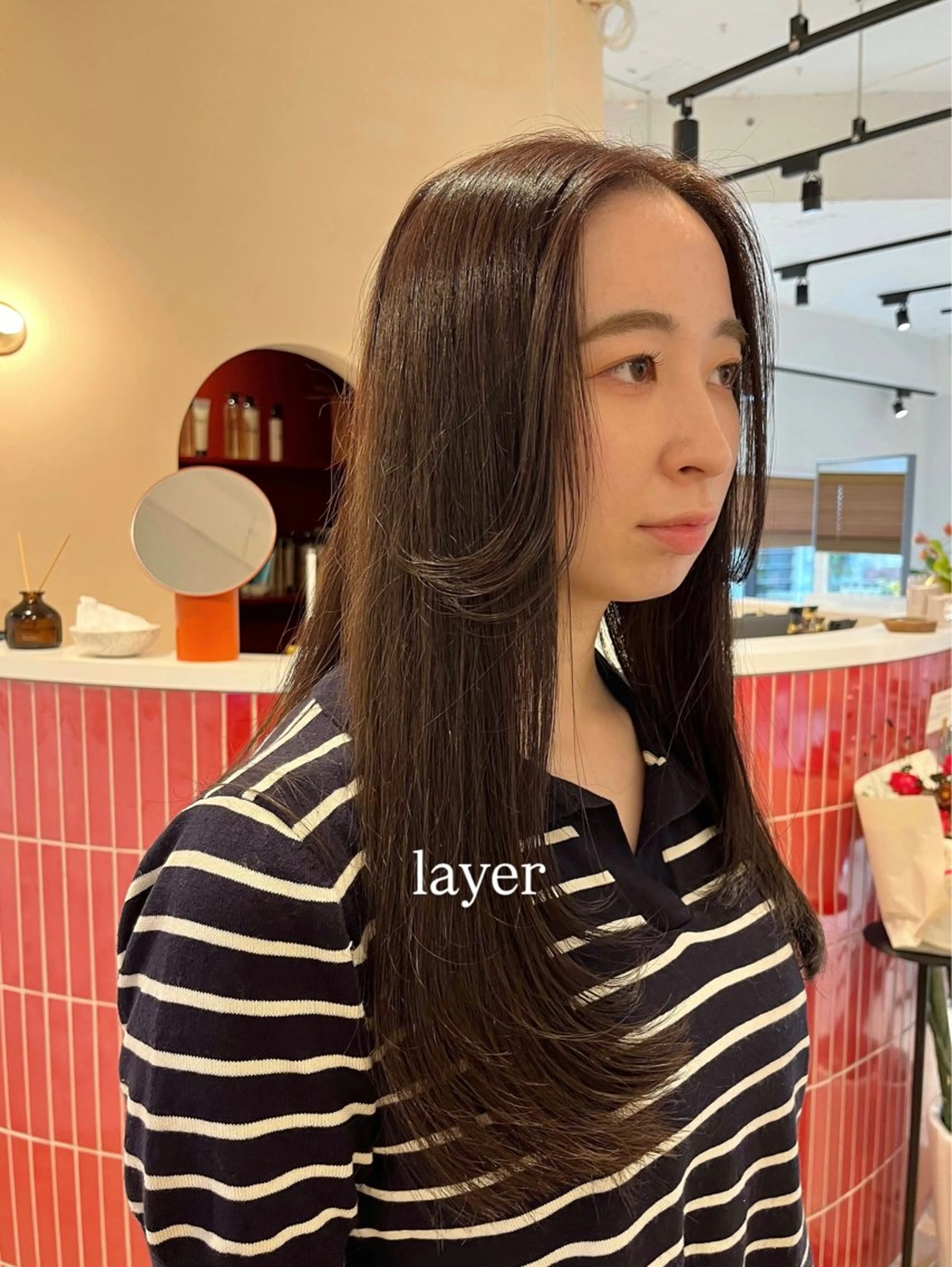 セミロング レイヤーカット 🫧レイヤー/暖色 /ベージュMAI🫧のヘアスタイル