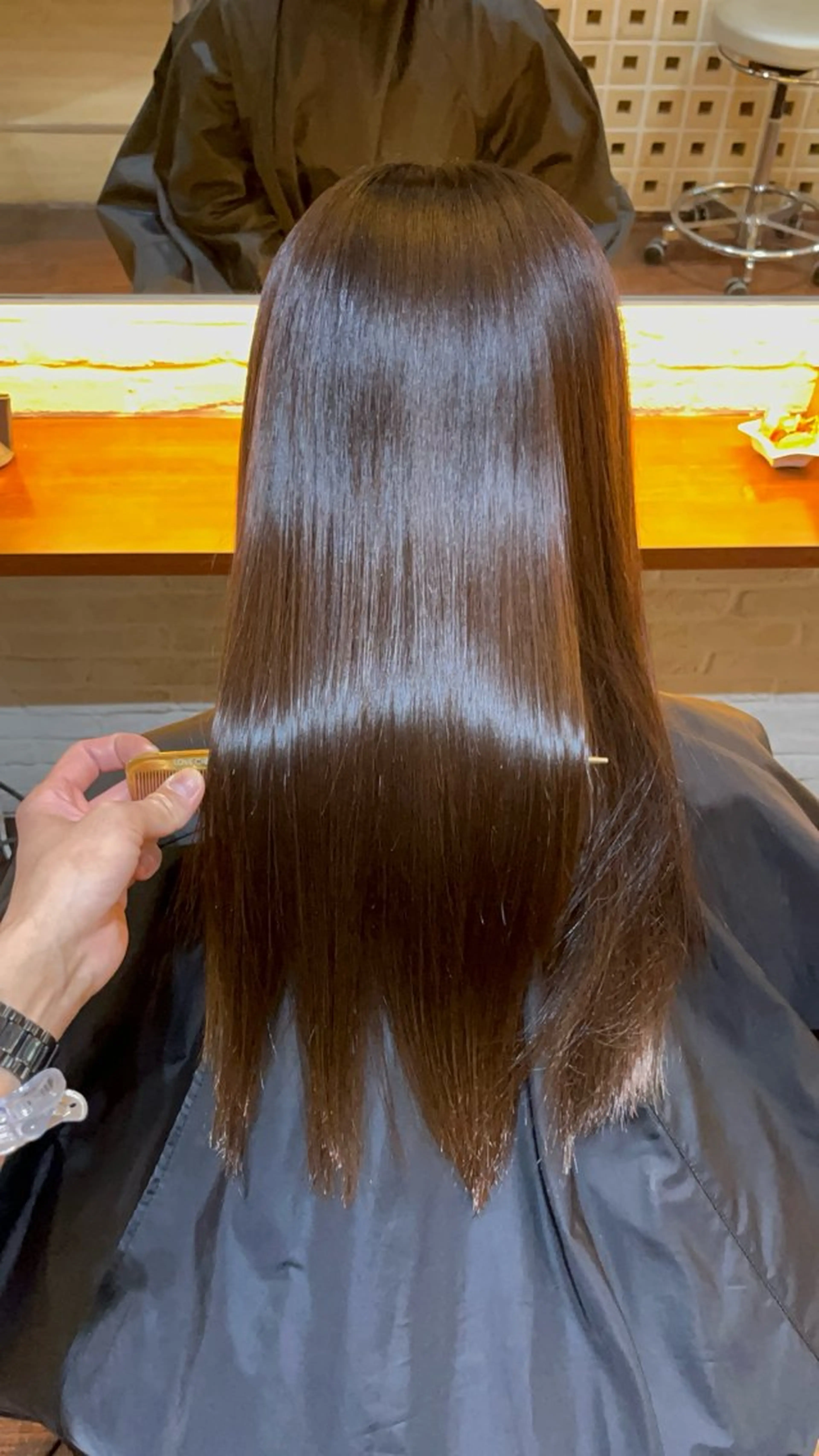 セミロング 縮毛矯正 トリートメント CoCooN TAKUMAのヘアスタイル