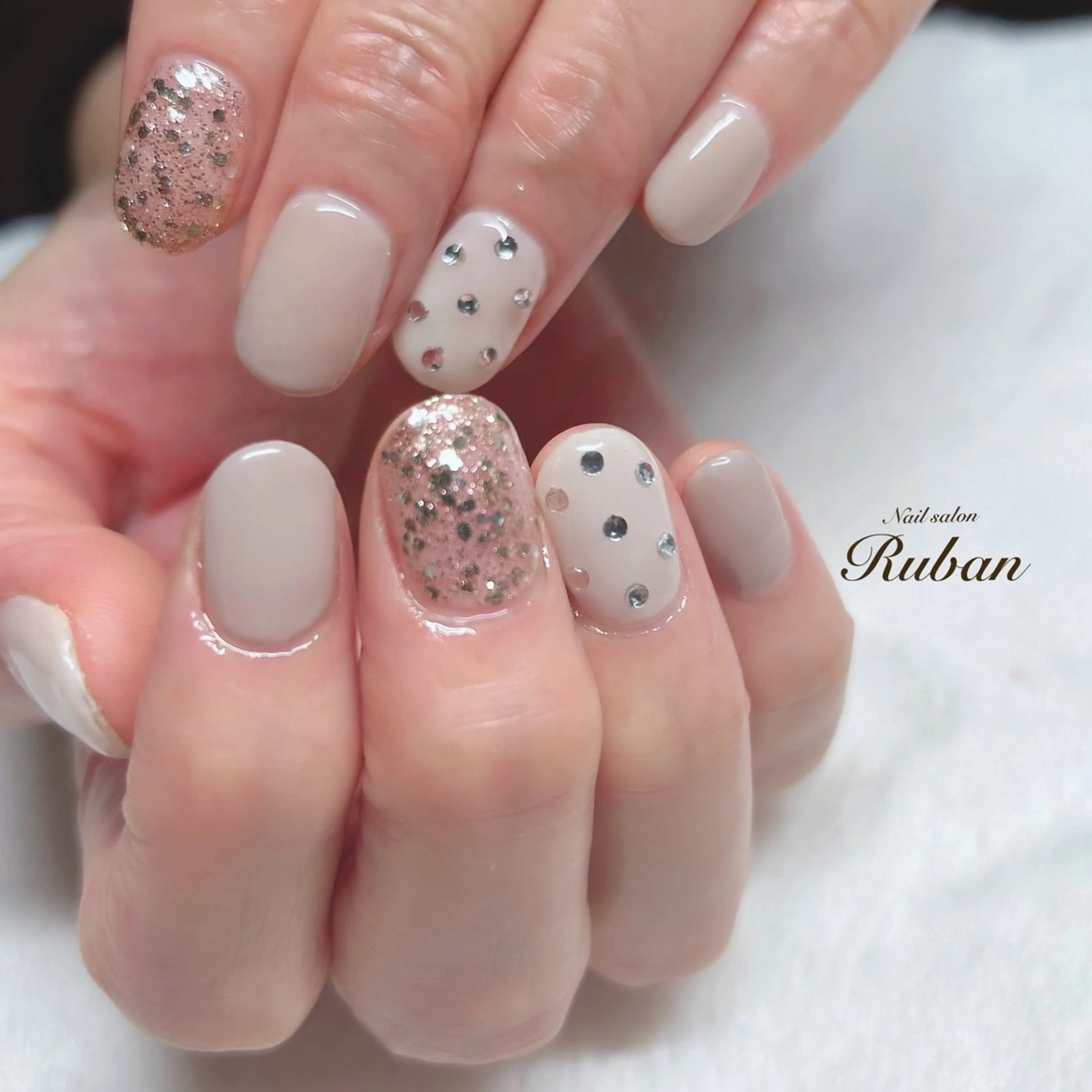 ネイル アートネイル 持ち込み シンプルネイル Nail salon Rubanのネイルデザイン