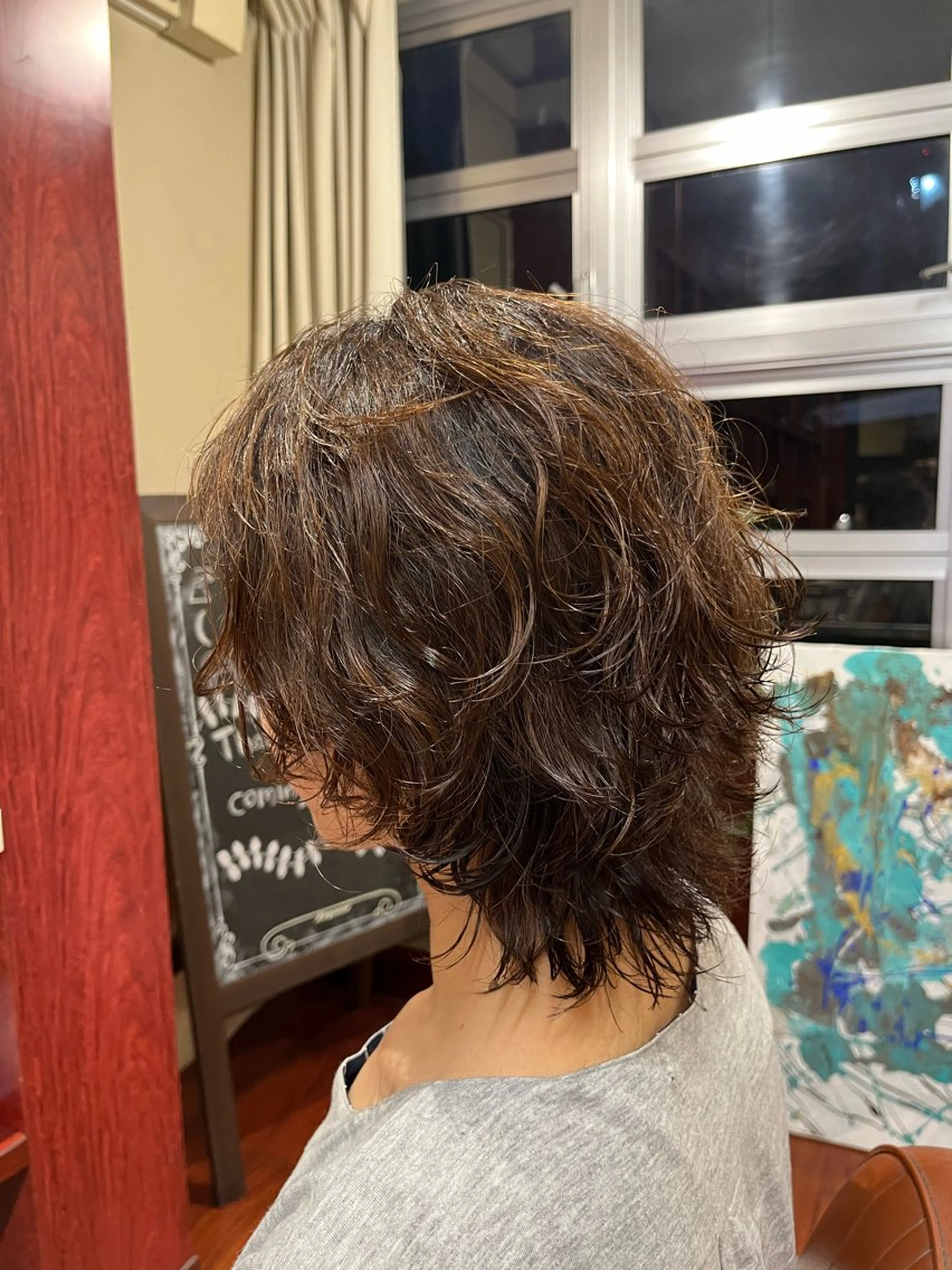 ミディアム パーマ ミディアムパーマ ウルフカット FIX店長/名駅/ 国際センター/パーマのヘアスタイル