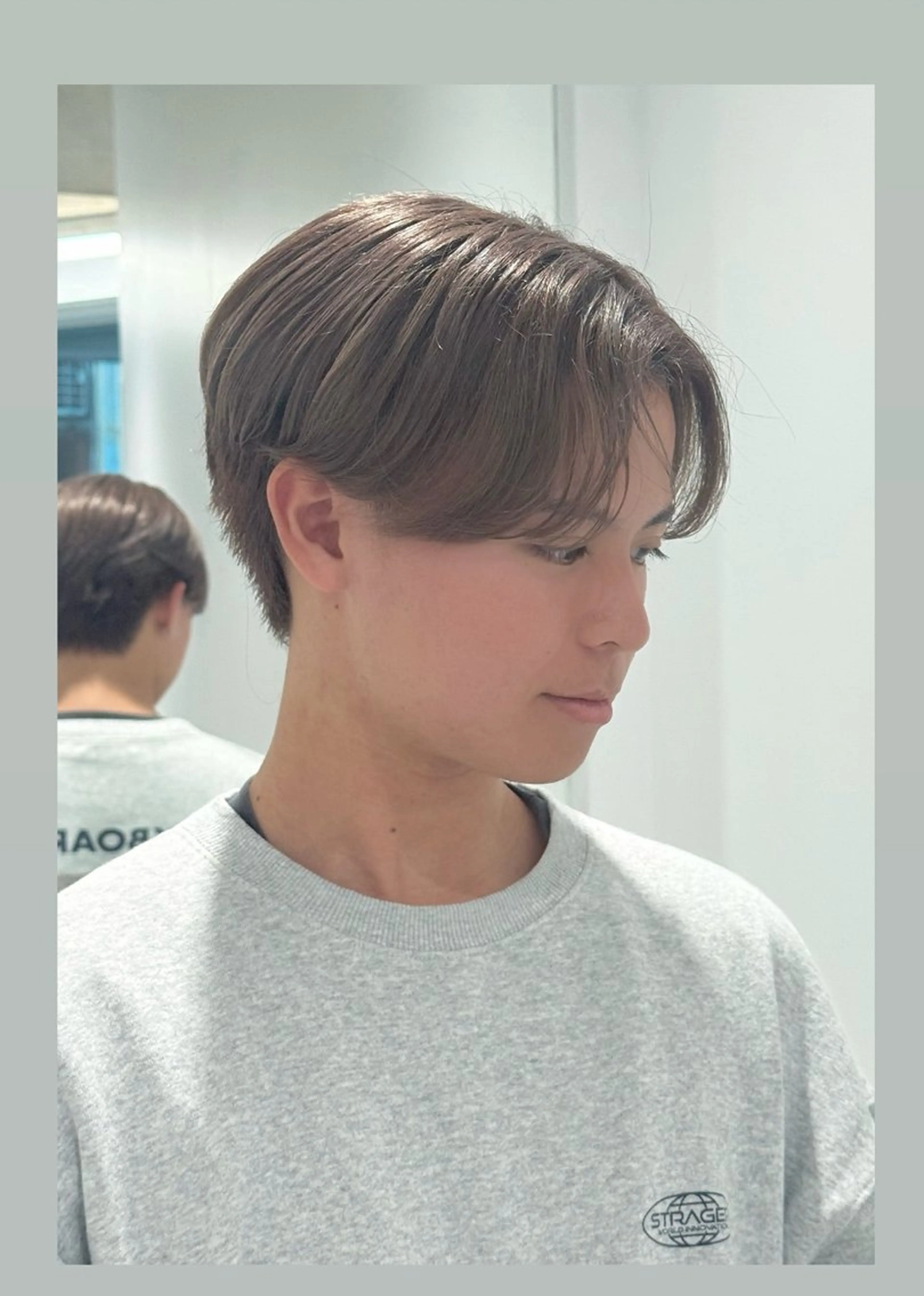 ショート カラー メンズ ブラウンカラー ヘアカラー 🎀藤沢 ﾊｲﾄｰﾝ ららのヘアスタイル
