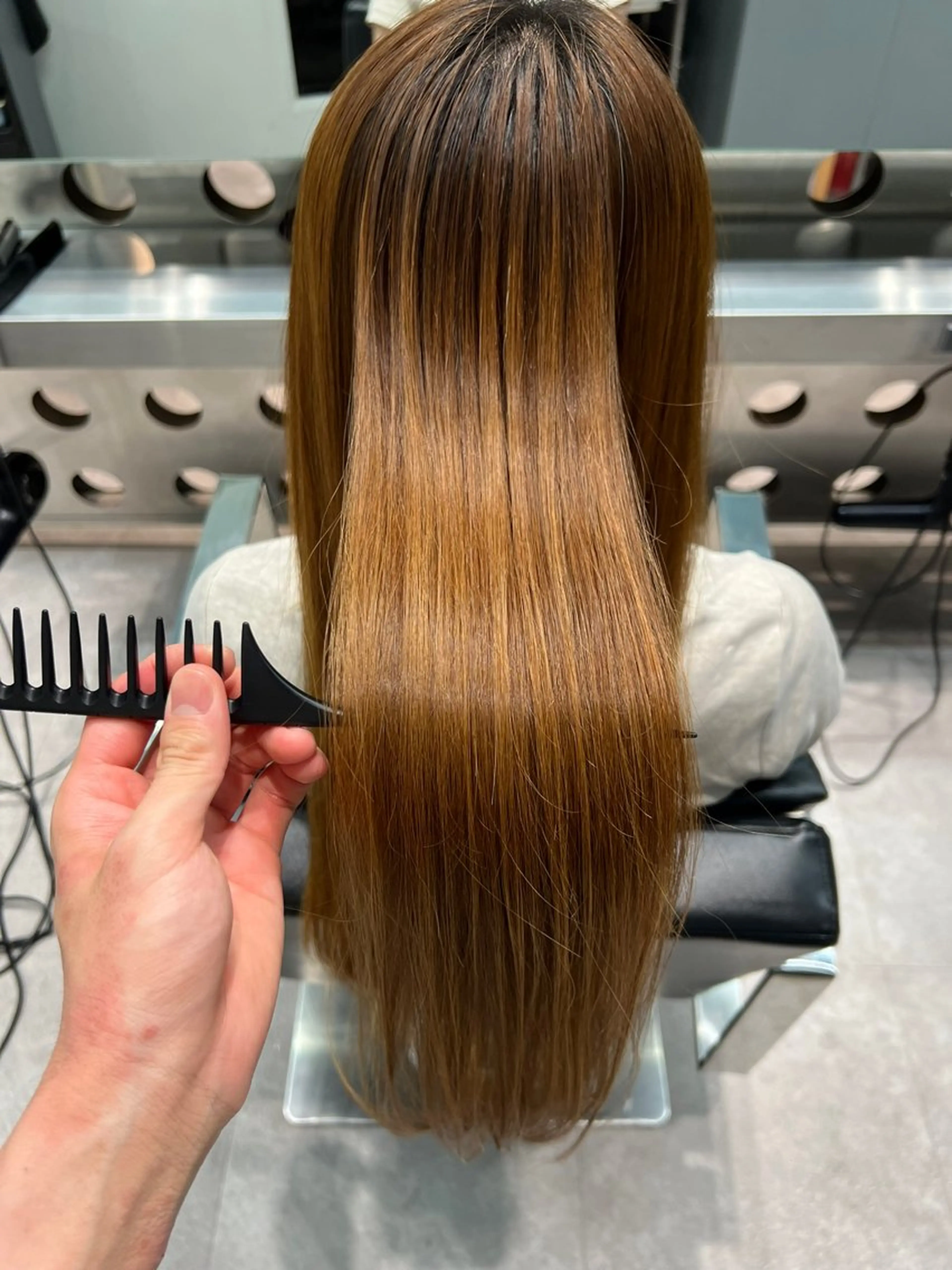 パーマ 縮毛矯正 カラー/縮毛矯正✨ 瑠依のヘアスタイル