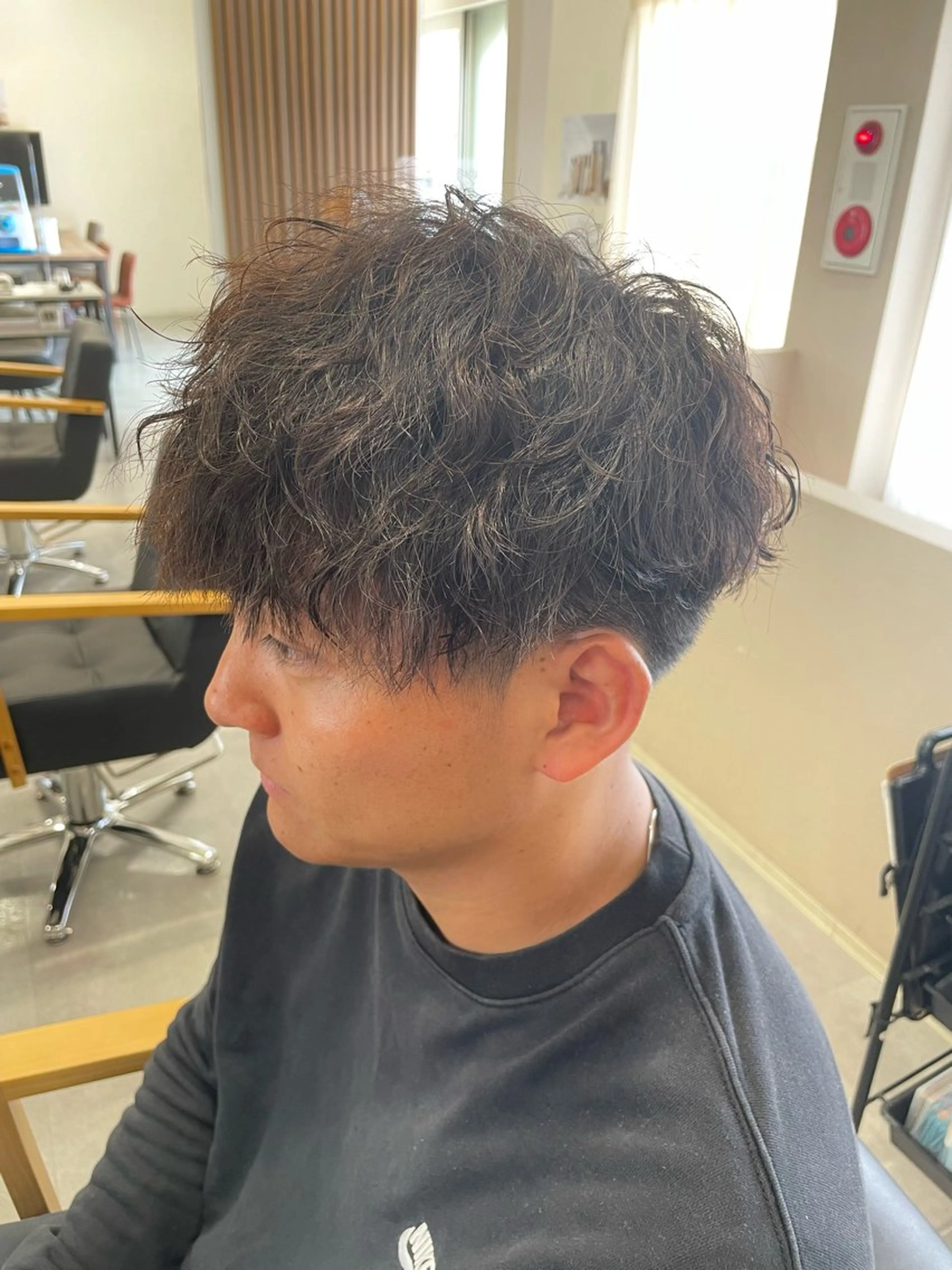 メンズ カット パーマ 永田 まどかのヘアスタイル