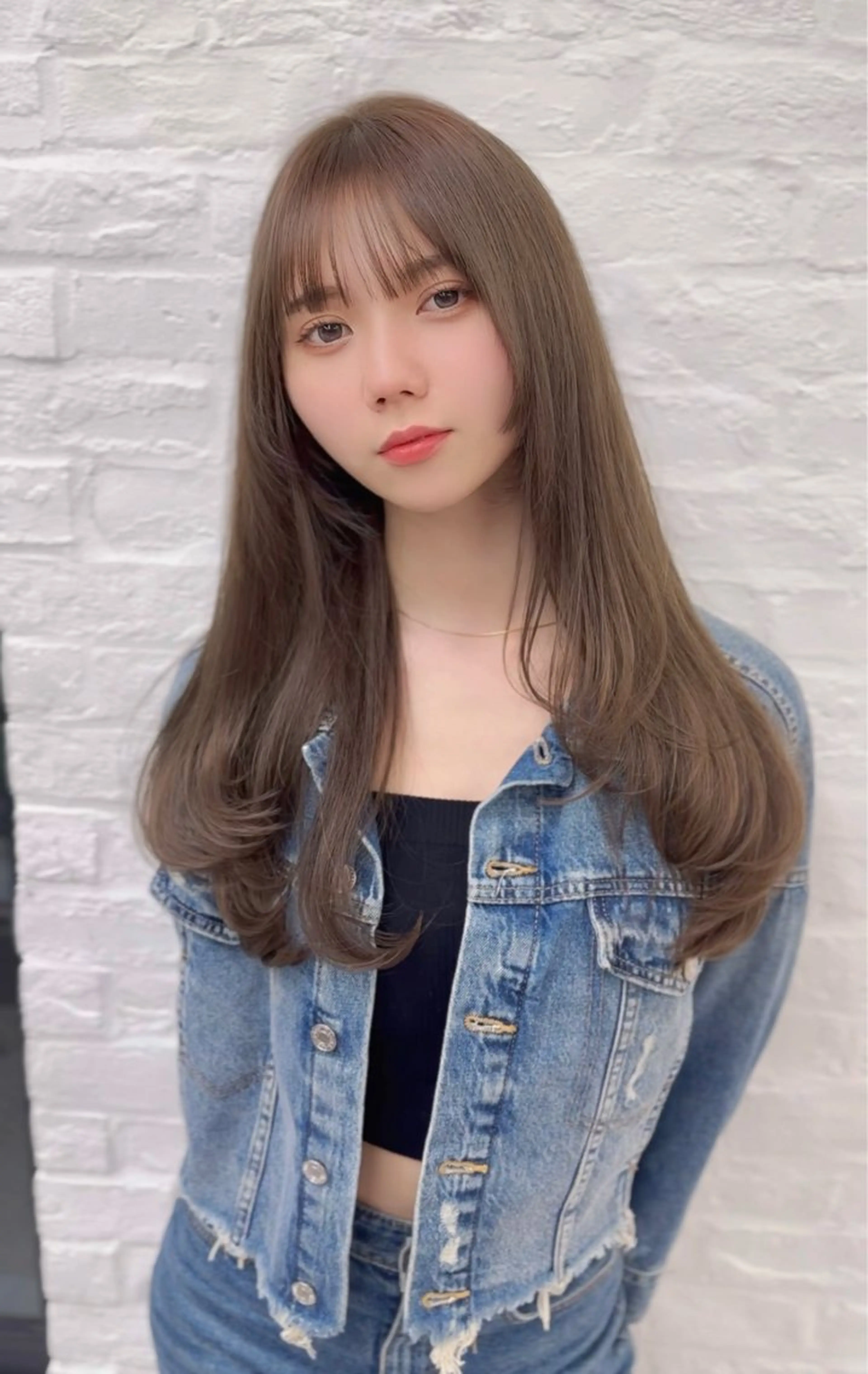 ロング カラー ヘアアレンジ 前髪顔まわりカット 🌈中村海聖のヘアスタイル