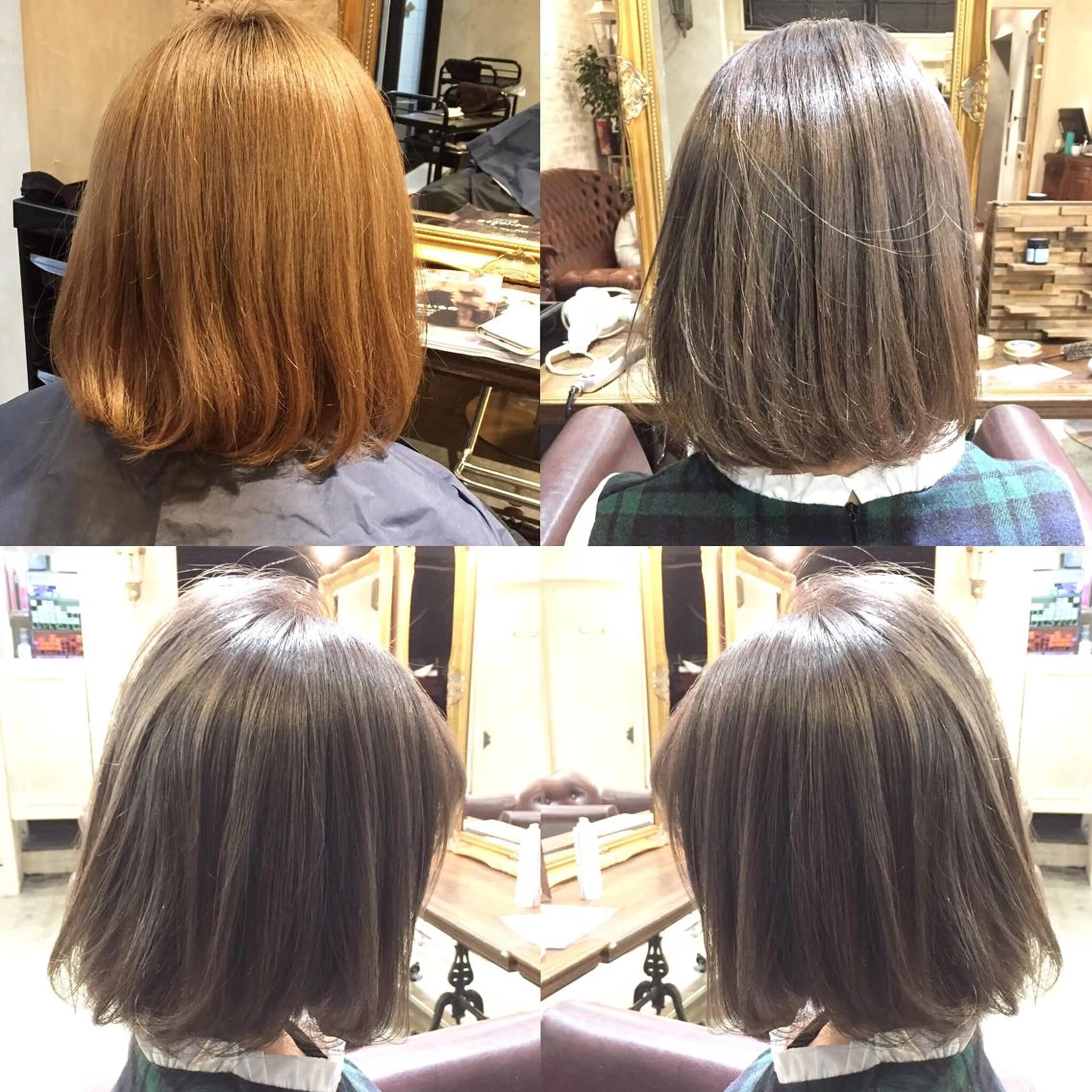 ショート カラー ブリーチ グレージュ シルバー シルバーグレージュ 露木 啓介のヘアスタイル